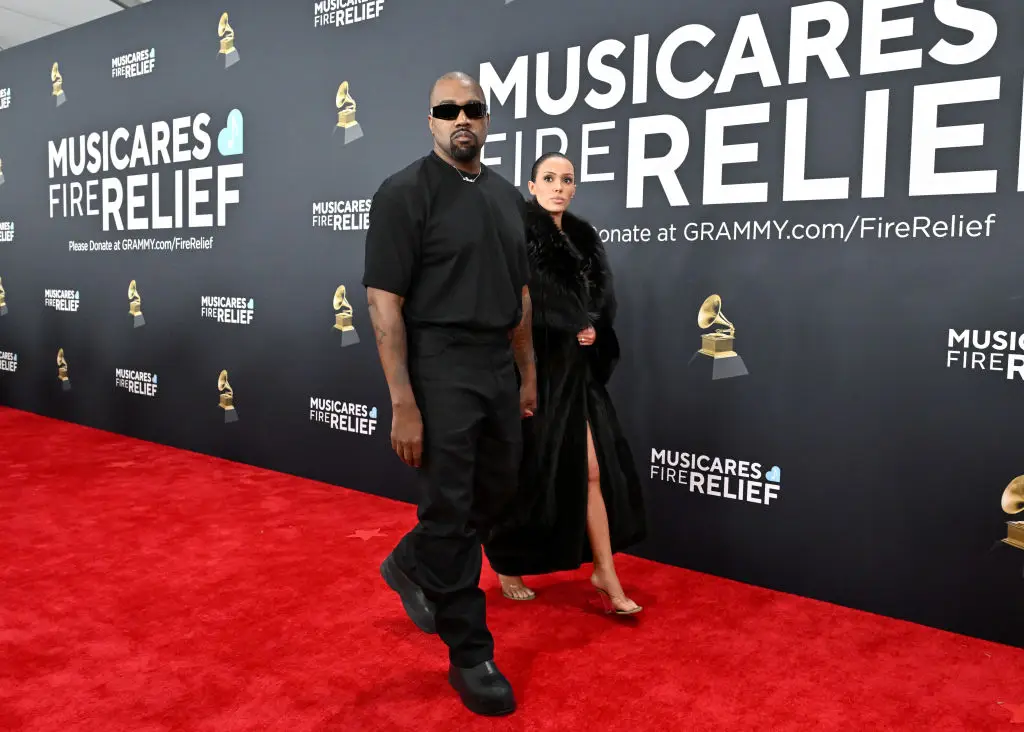 Kanye West and Bianca Censori at the Grammys (Axelle/Bauer-Griffin/FilmMagic)