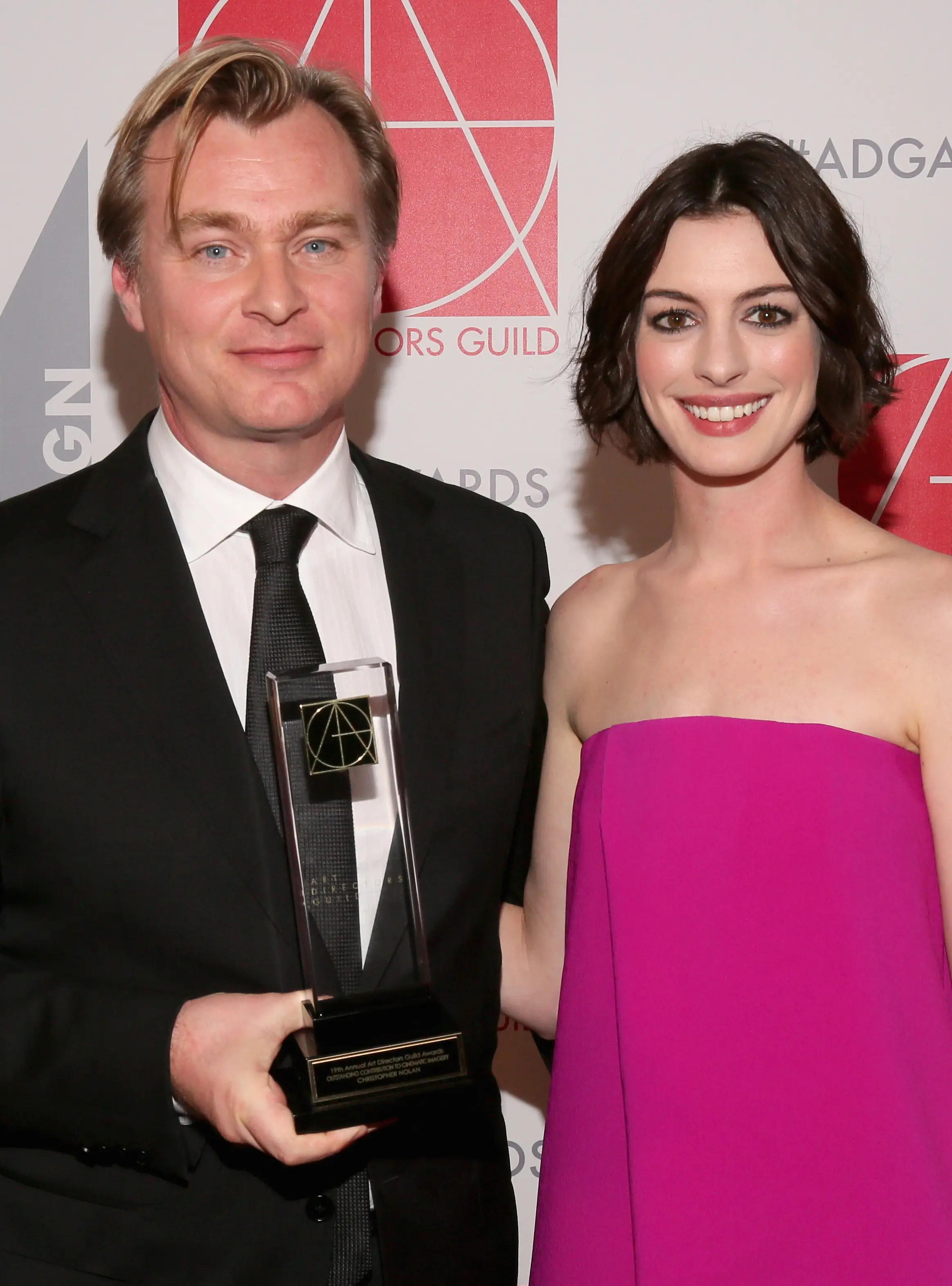 Christopher Nolan and Anne Hathaway pictured in 2015 (Mathew Imaging/WireImage)