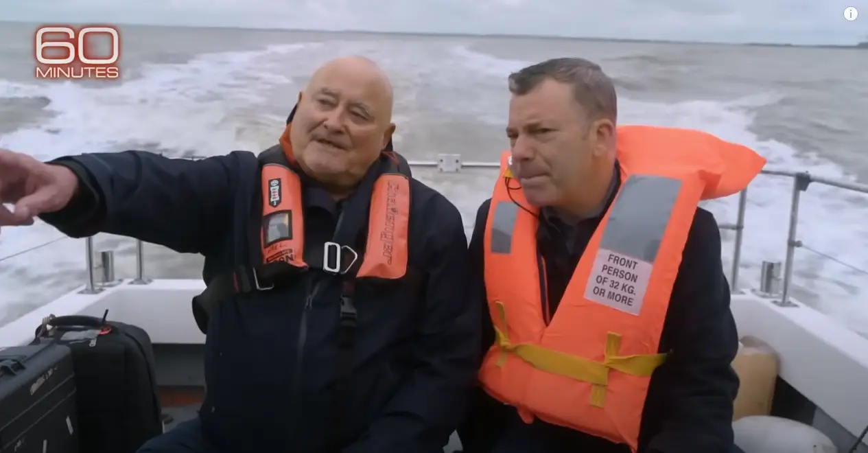 Michael Bates (left) is Sealand's self-described monarch.