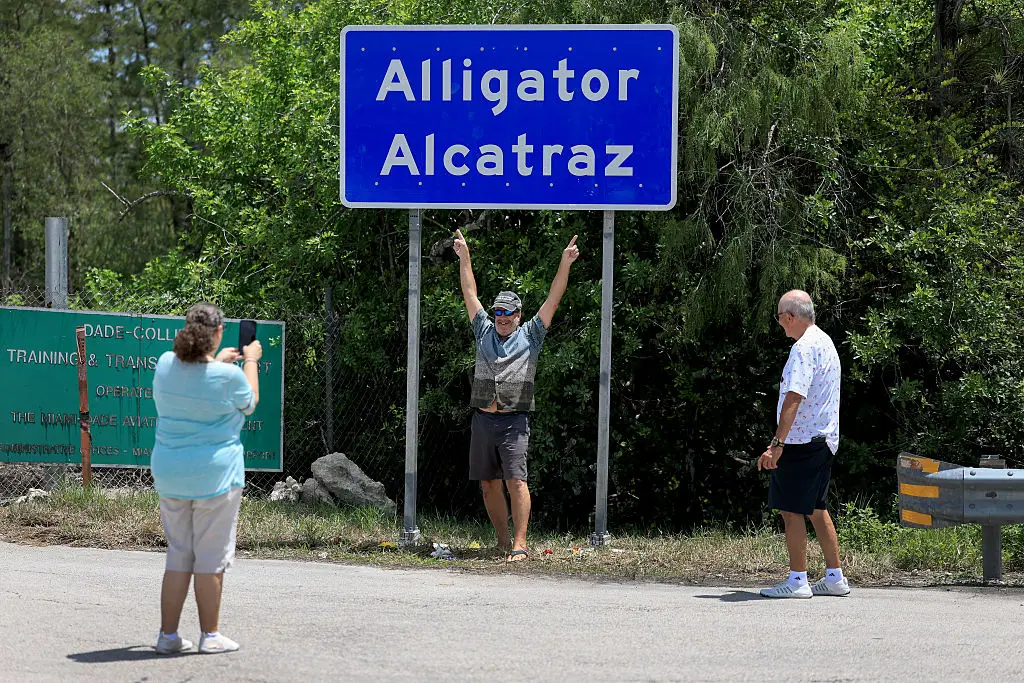 This newly-opened migrant facility is said to be 'torturous' for detainees (Joe Raedle/Getty Images)