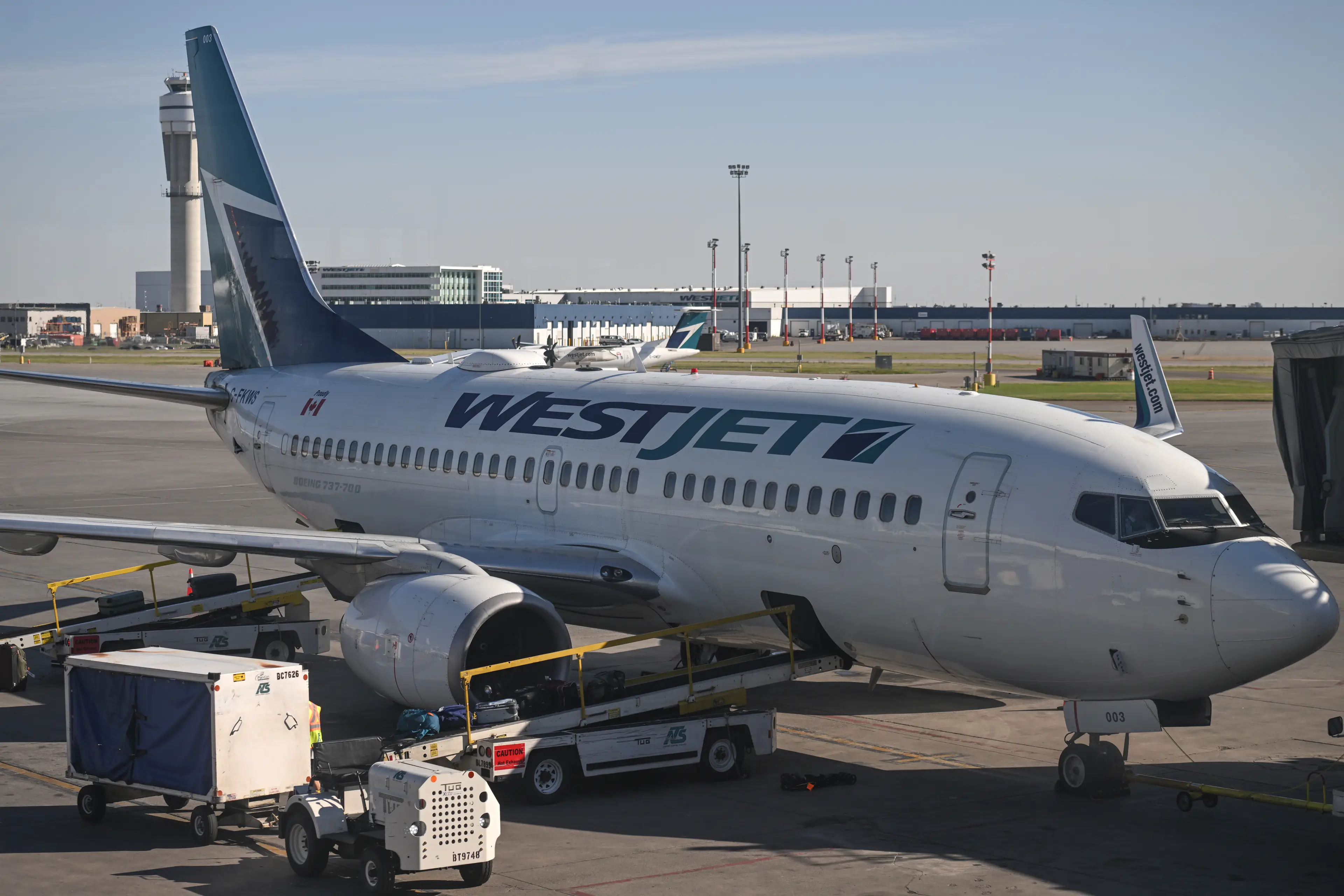 WestJet staff removed Joanna form the plane.