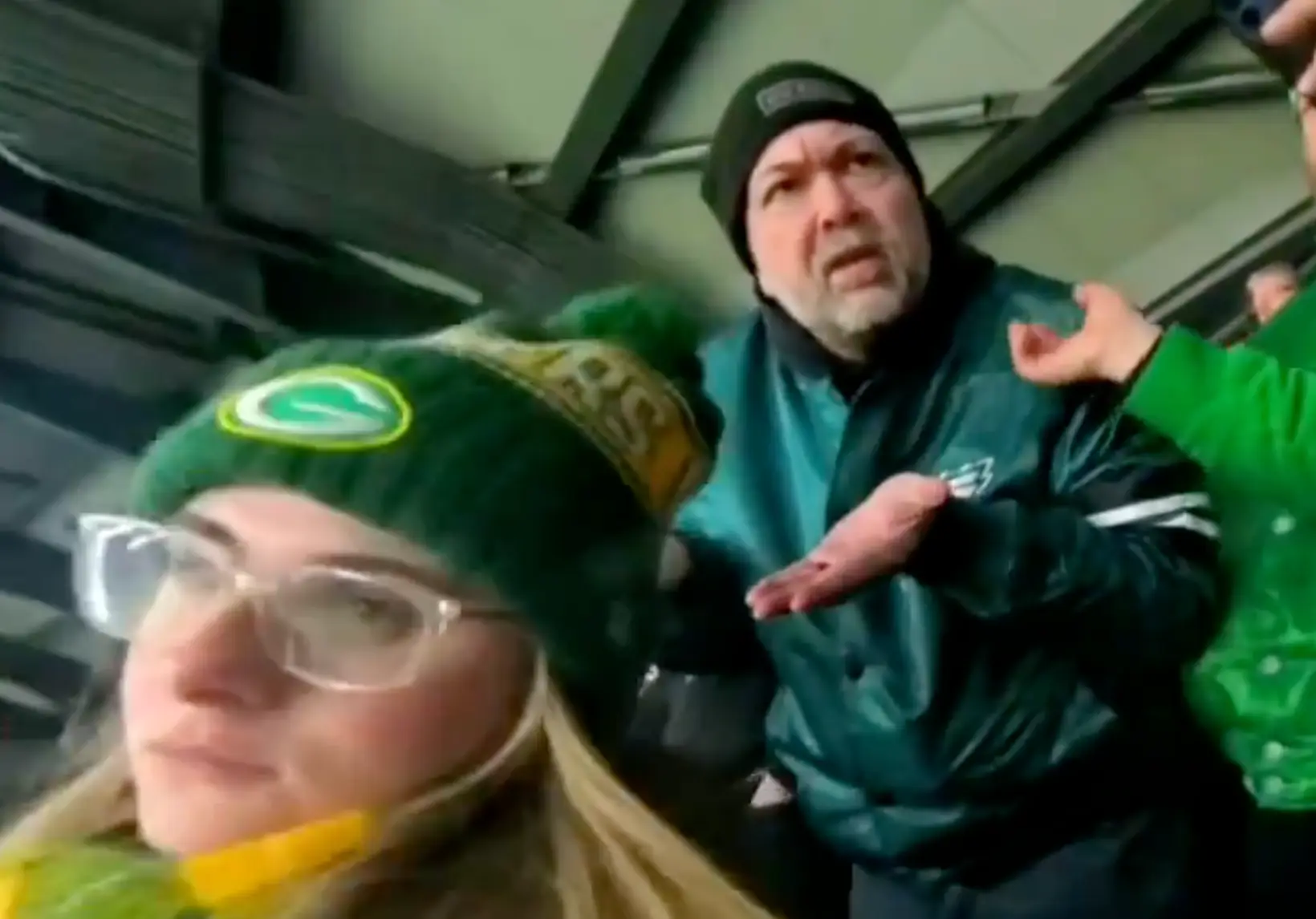 The NFL fan was condemned by people on social media (Alexander Basara/Twitter)