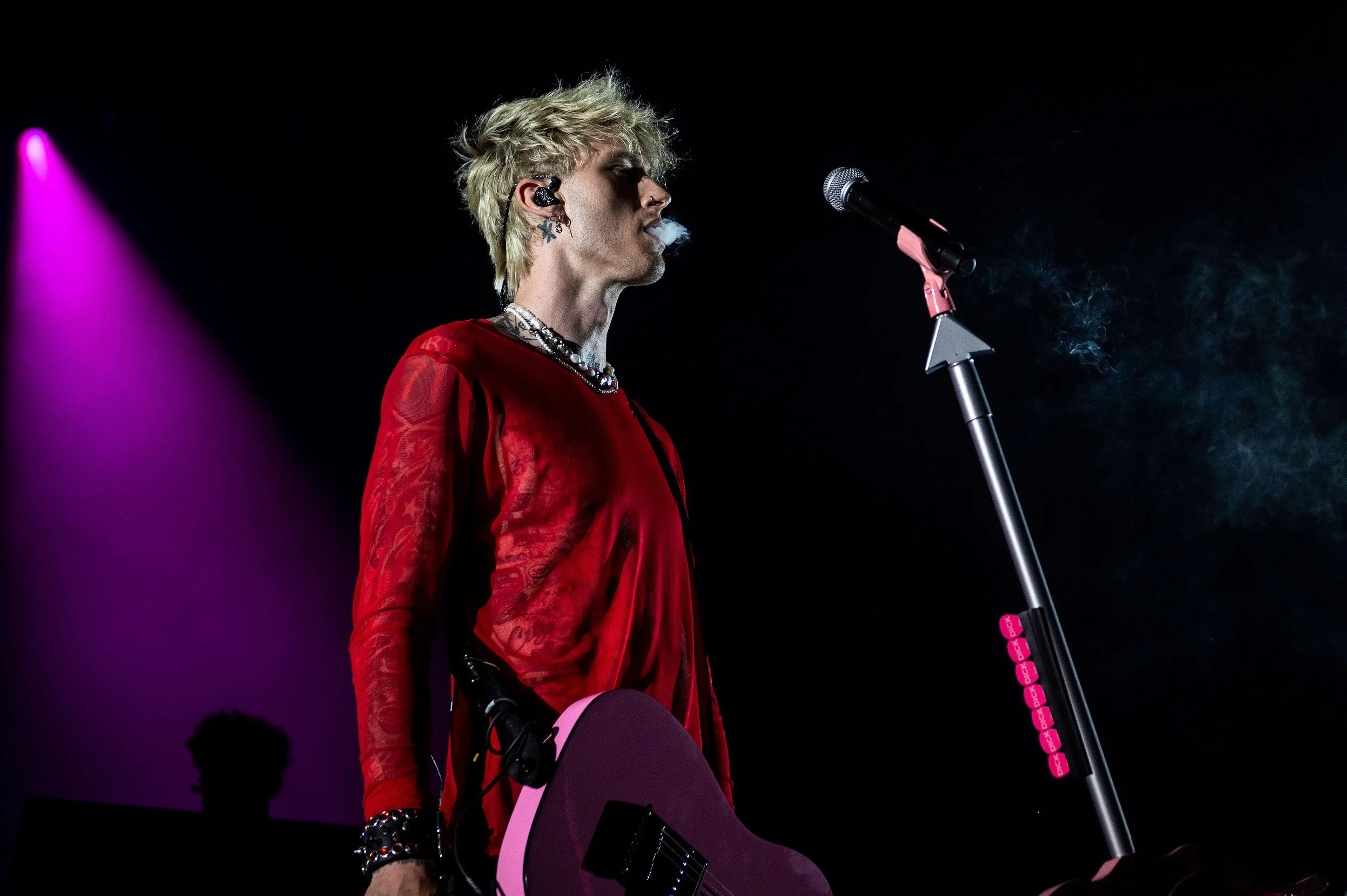 Machine Gun Kelly was on stage at Riot Fest when he made the dig at Slipknot.