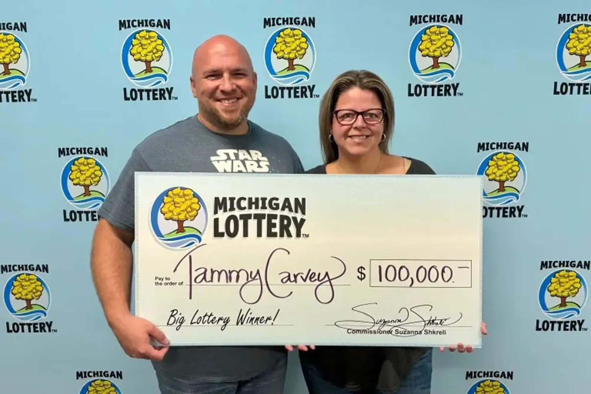 Tammy Carvey picked up a $100,000 jackpot thanks to ChatGPT (Michigan Lottery)