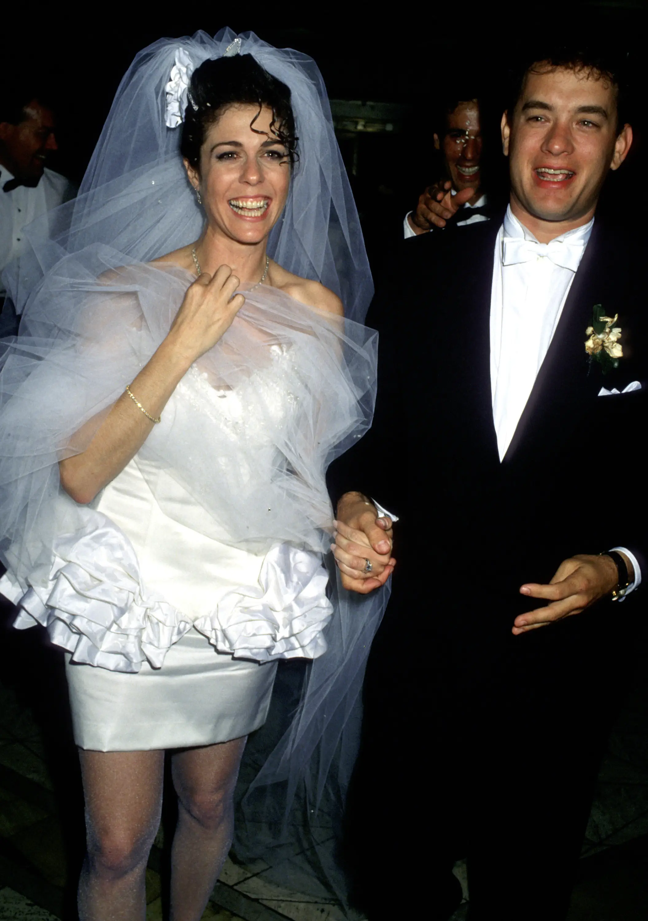 Hanks and Wilson married in 1988, a year after he divorced his first wife Samantha Lewes (Jim Smeal/Ron Galella Collection via Getty Images)