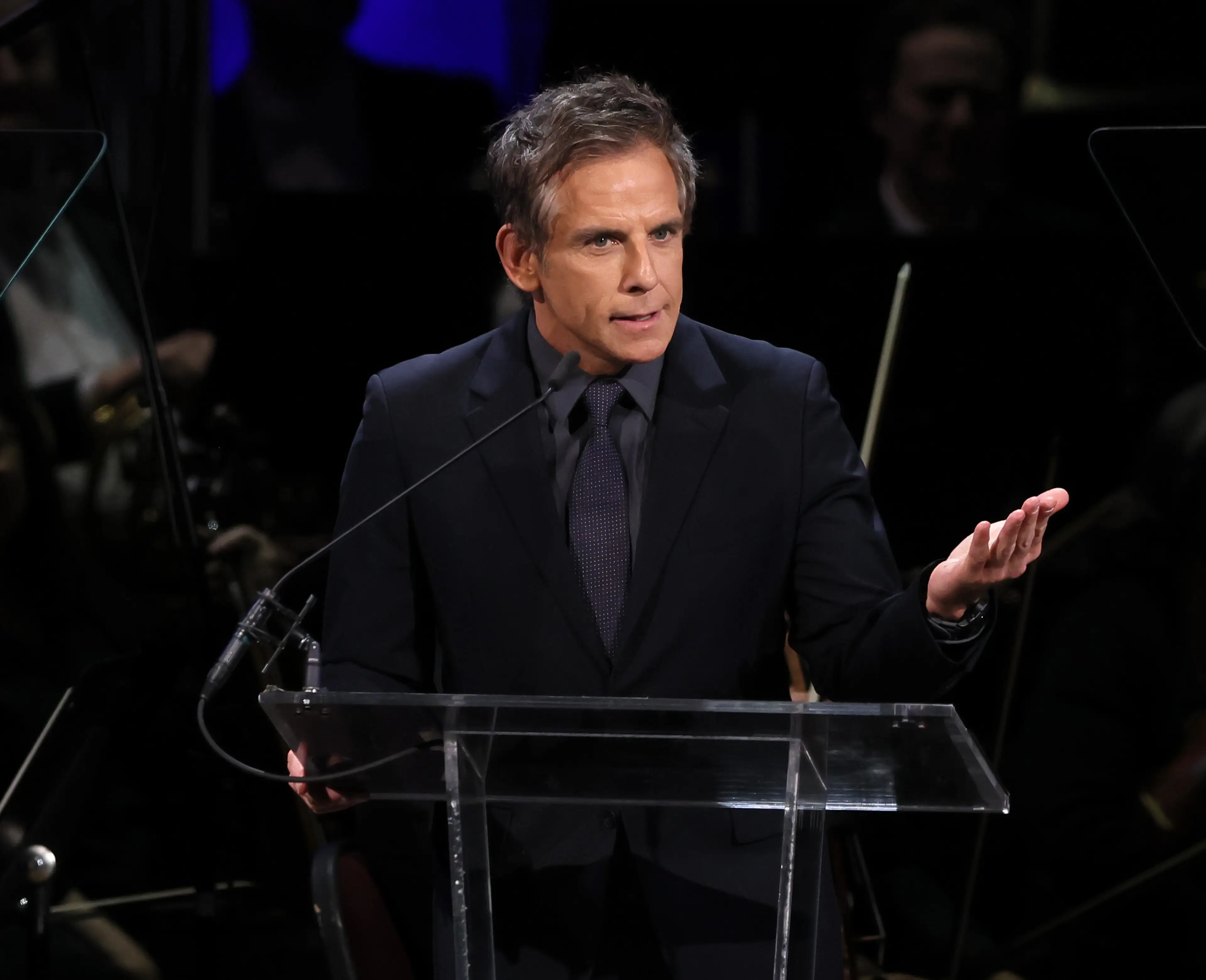 There's no sitting down on Ben Stiller's sets (Jemal Countess/Getty Images for Anti-Defamation League)