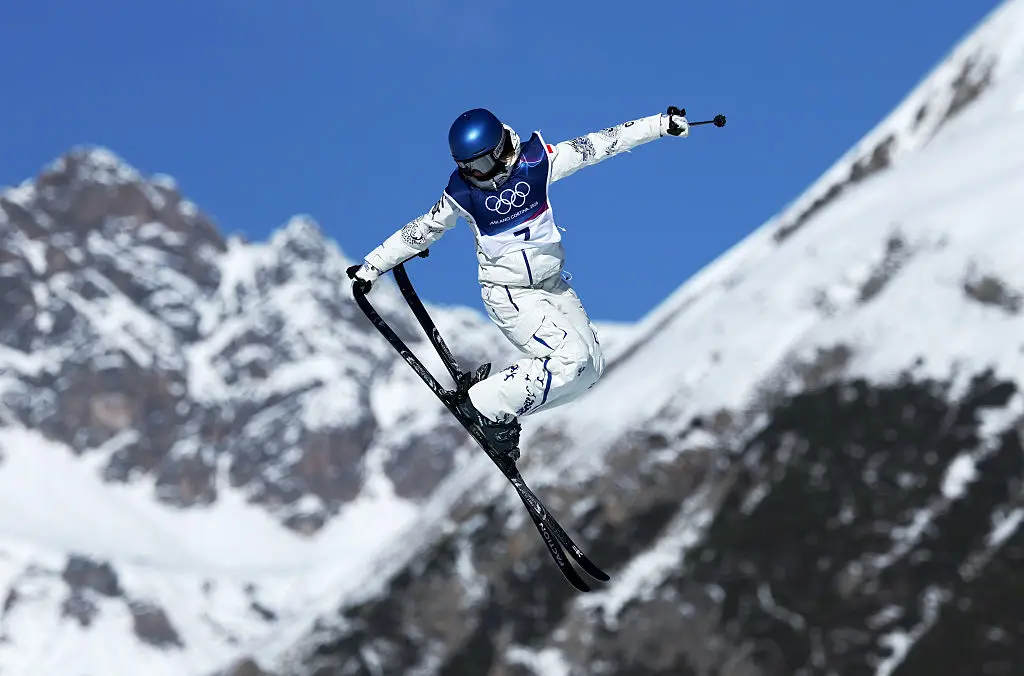Eileen Gu has been skiing for over a decade (Photo by Michael Reaves/Getty Images)