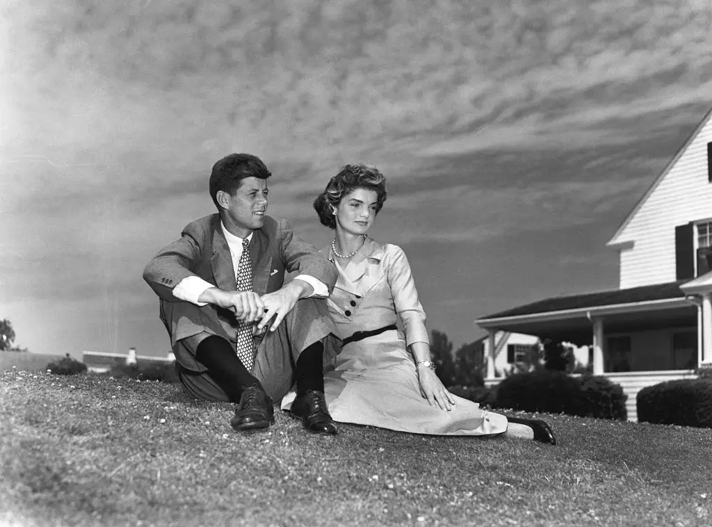 JFK and his then fiance Jacqueline (Getty Images)