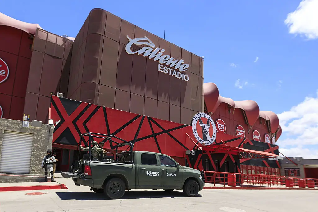 The body was found close to the Estadio Caliente stadium in Mexico. (Carlos Heredia/Anadolu via Getty Images)