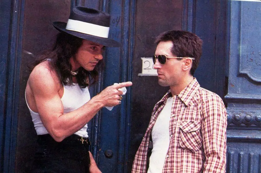 Harvey Keitel and Robert De Niro in Taxi Driver.