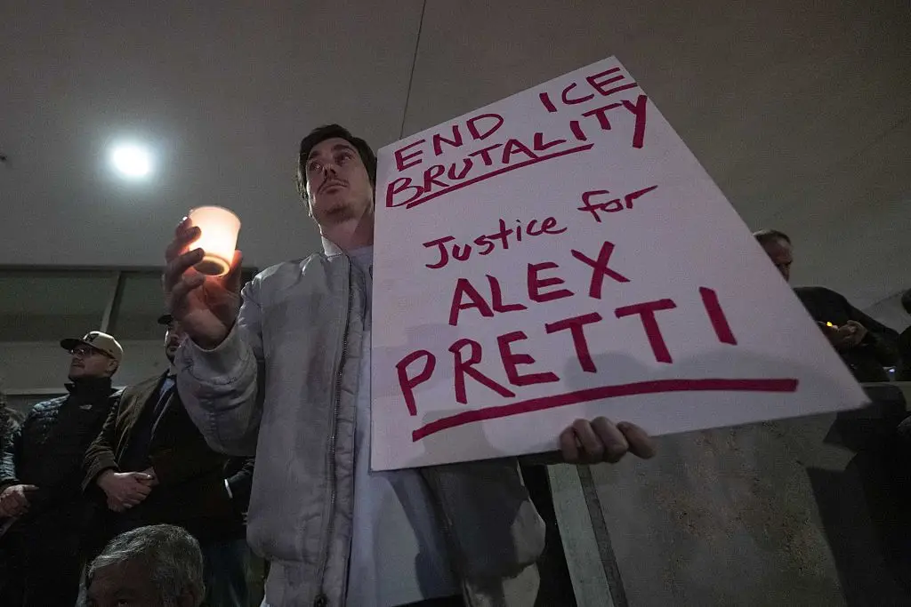 Protestors have been gathering since Pretti's death (Jon Putman/Anadolu via Getty Images)