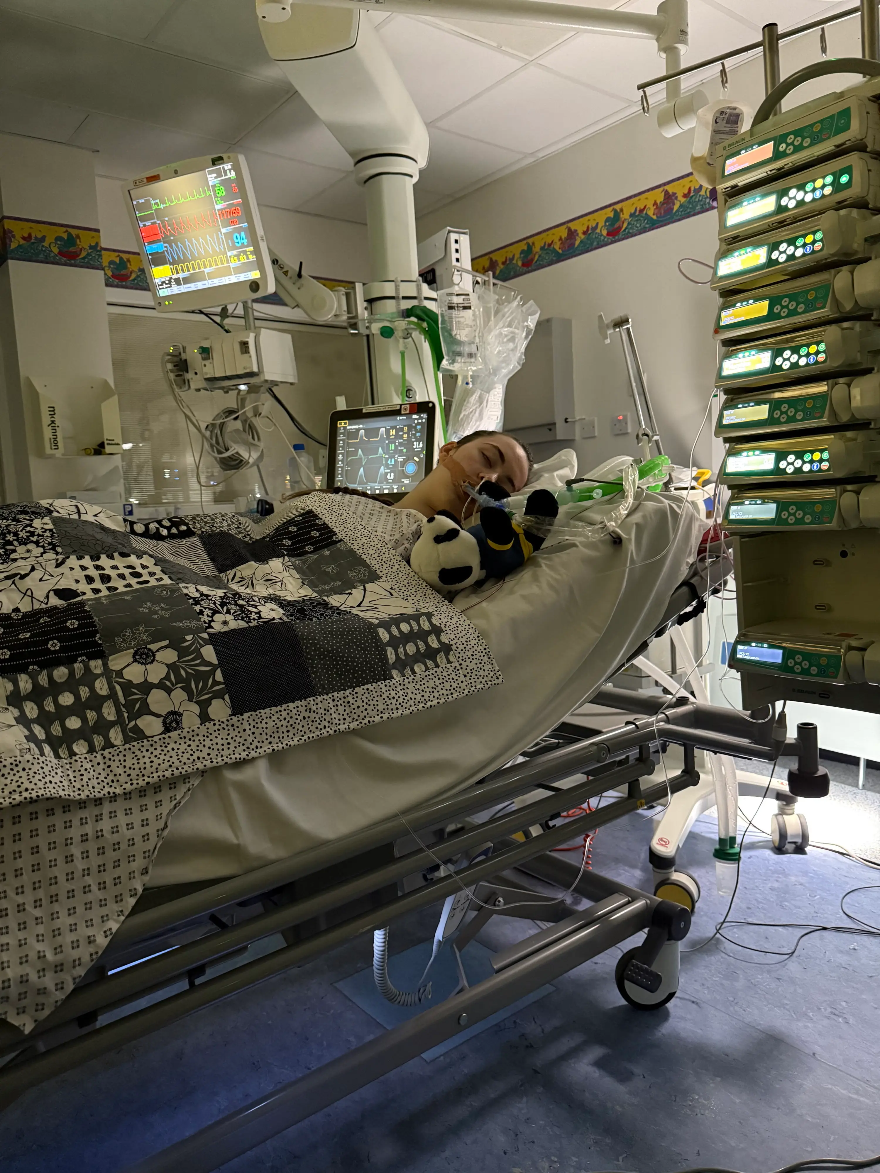 Lexi suffered a spinal stroke as a complication of the flu (SWNS)