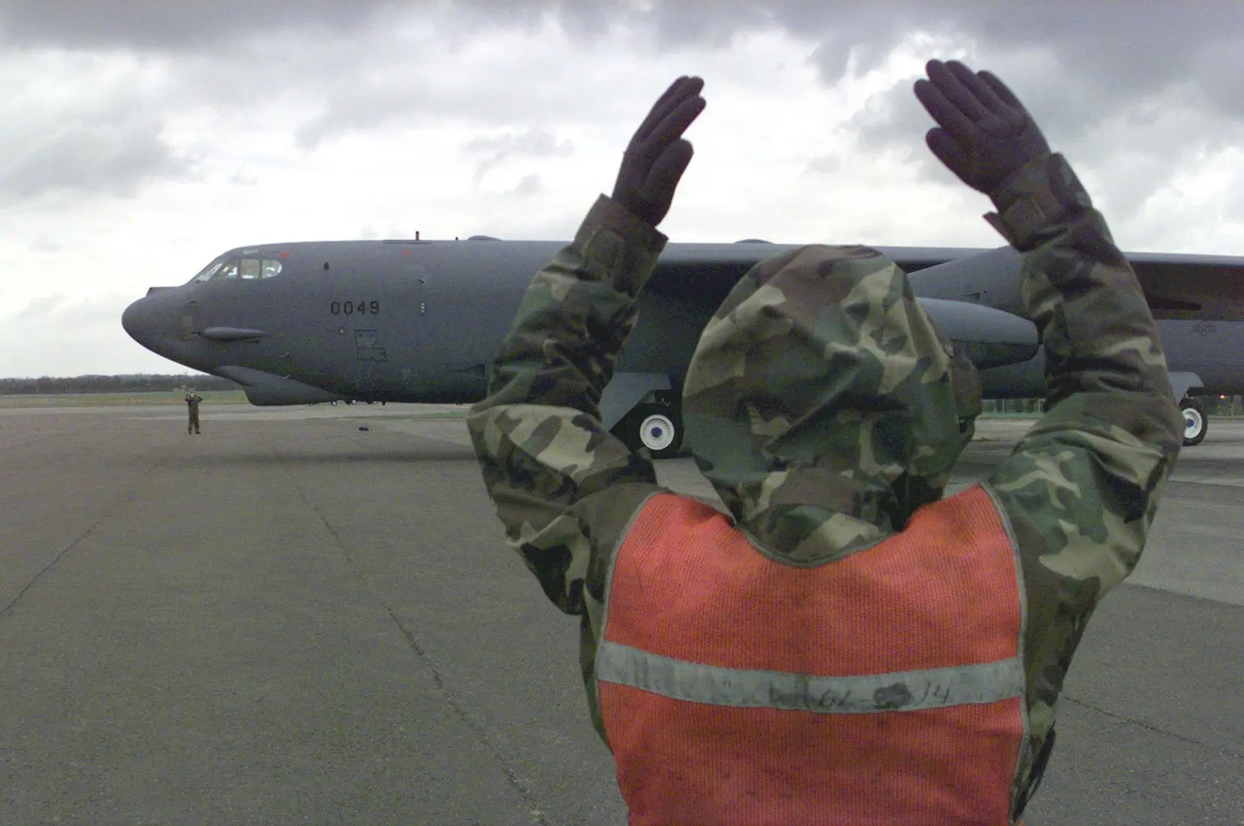 The base houses long-range B-52 bombers (Usaf/Getty Image