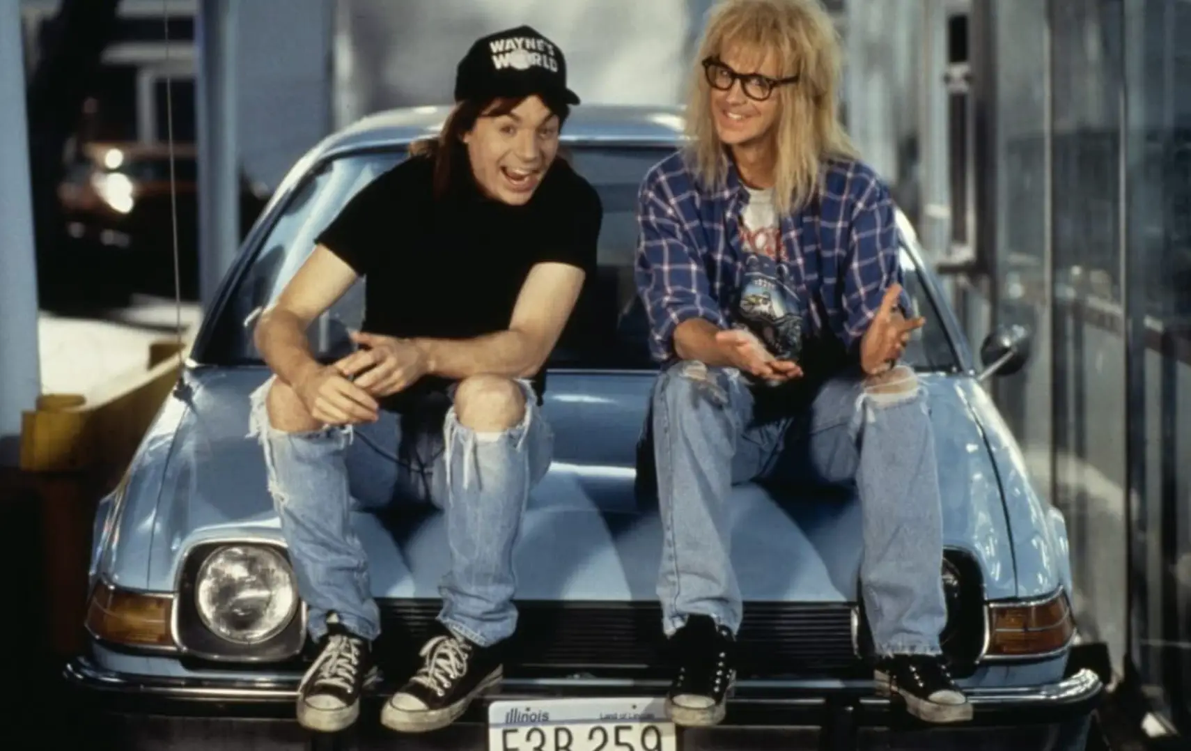 Mike Myers and Dana Carvey in Wayne's World.