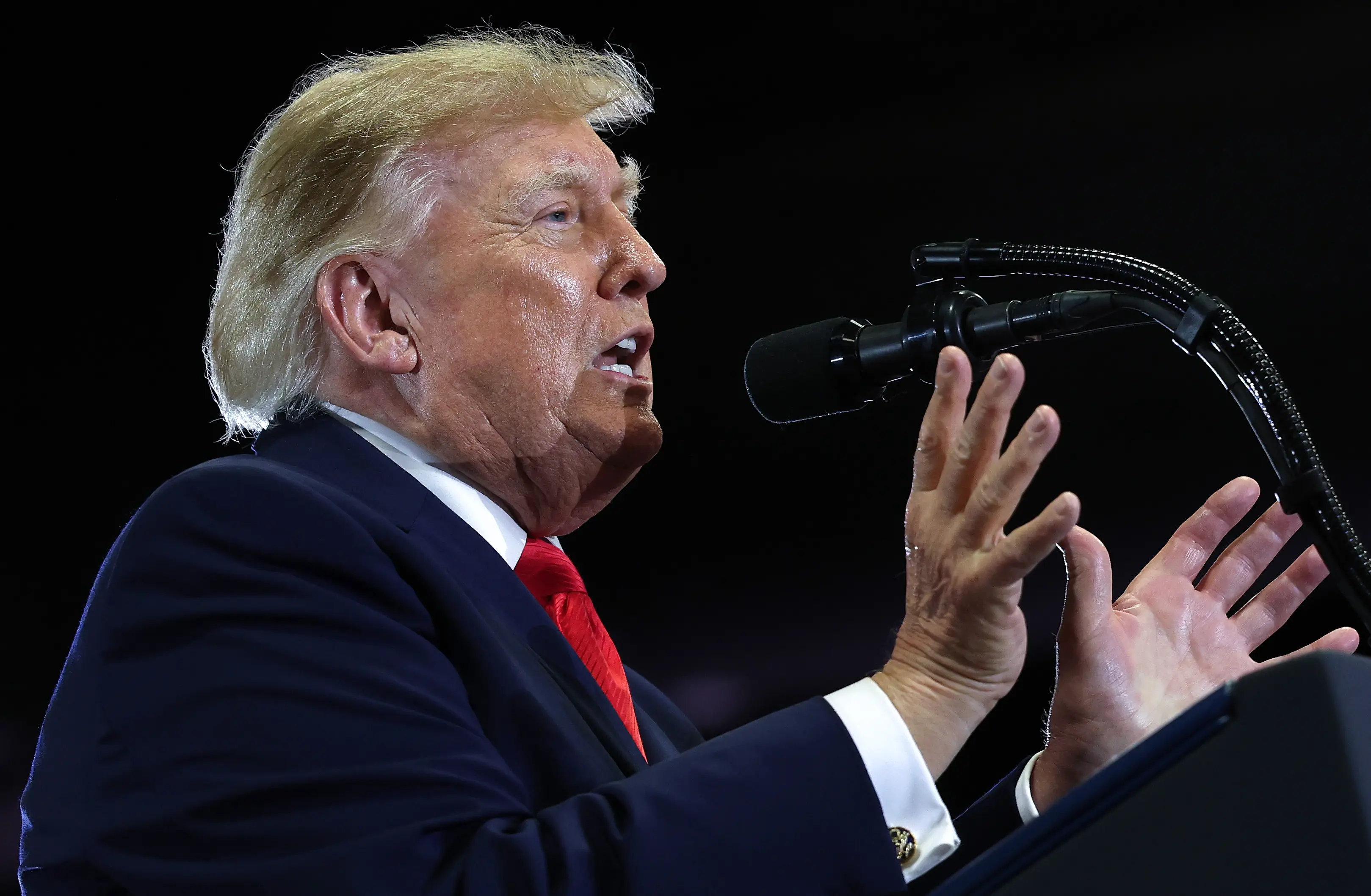 Donald Trump called it an 'interesting situation' (Kevin Dietsch/Getty Images)