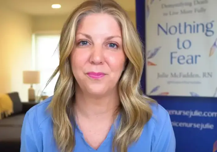 Nurse Julie regularly makes videos revealing her experiences about people dying(YouTube/Hospice Nurse Julie)