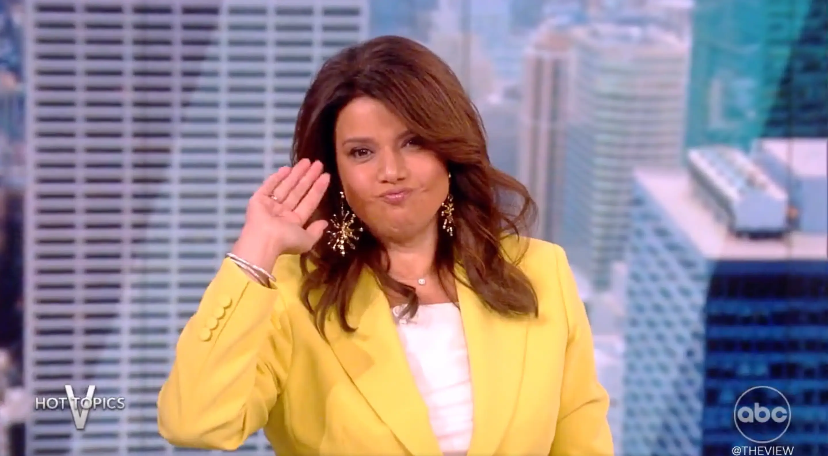 Clearly the hosts of The View were pretty pleased.