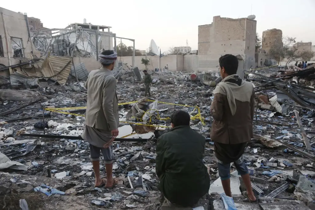 Trump confirmed news of the air strikes on March 15 (Mohammed Hamoud/Anadolu via Getty Images)