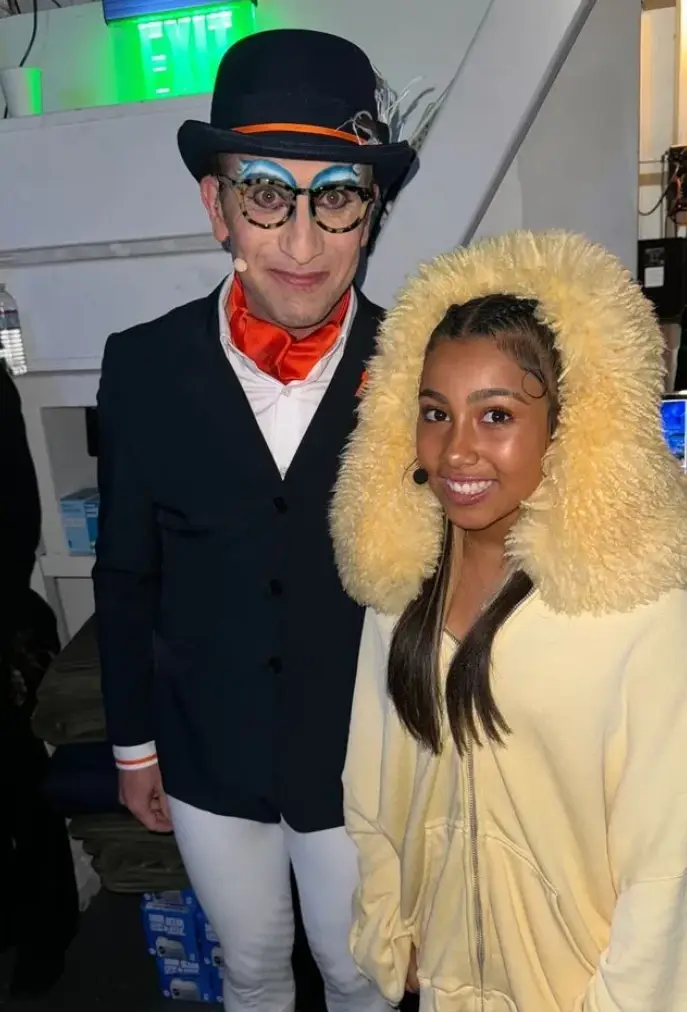 North West starred as young Simba at the Hollywood Bowl. (Instagram/@kimkardashian)