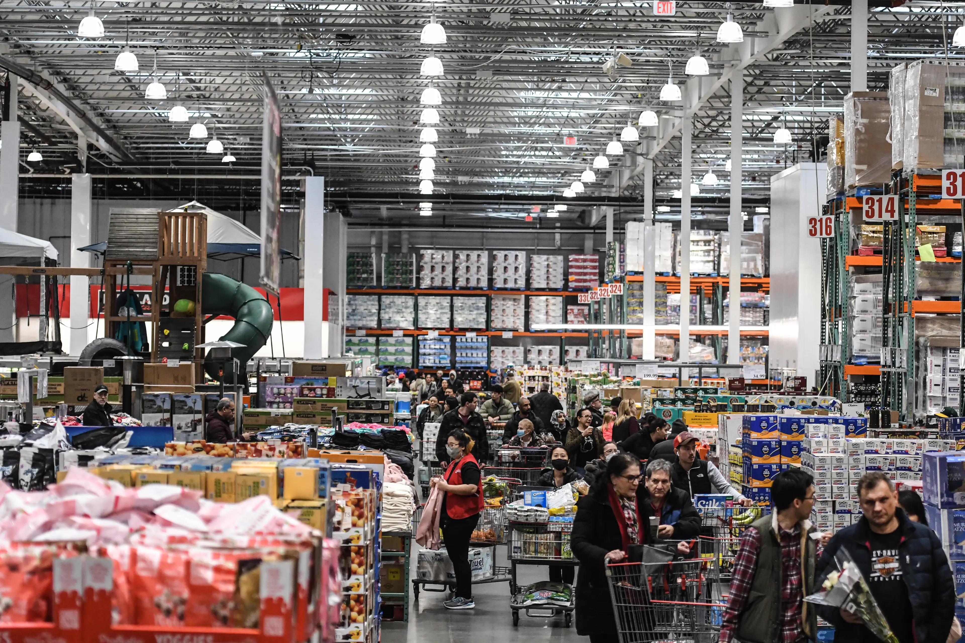 Costco will have to change its store layouts to meet the new SNAP guidelines (Stephanie Keith/Bloomberg via Getty Images)