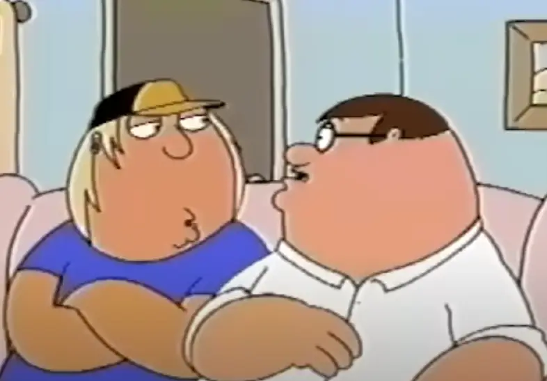 The dead giveaway that it's the OG pilot is Chris Griffin's voice, which is played by Seth MacFarlane in the episode (Goobie/YouTube)