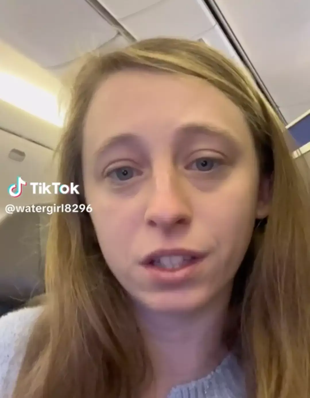 Danielle explained the situation on TikTok. (TikTok/@watergirl8296)