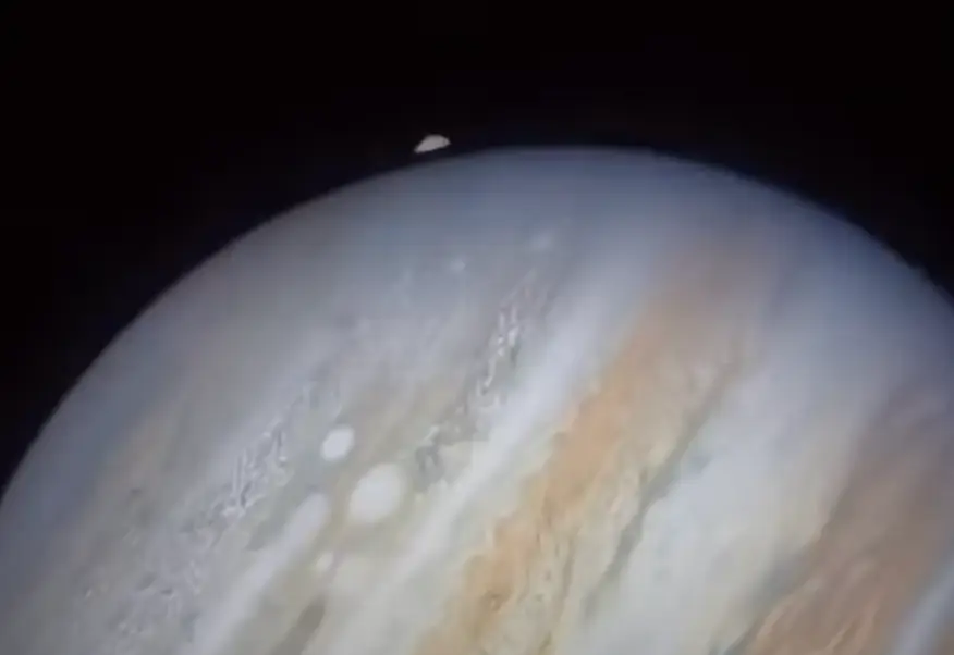 That space rock might look tiny but its important to note Jupiter is massive (Victor Salerno/Space Today)