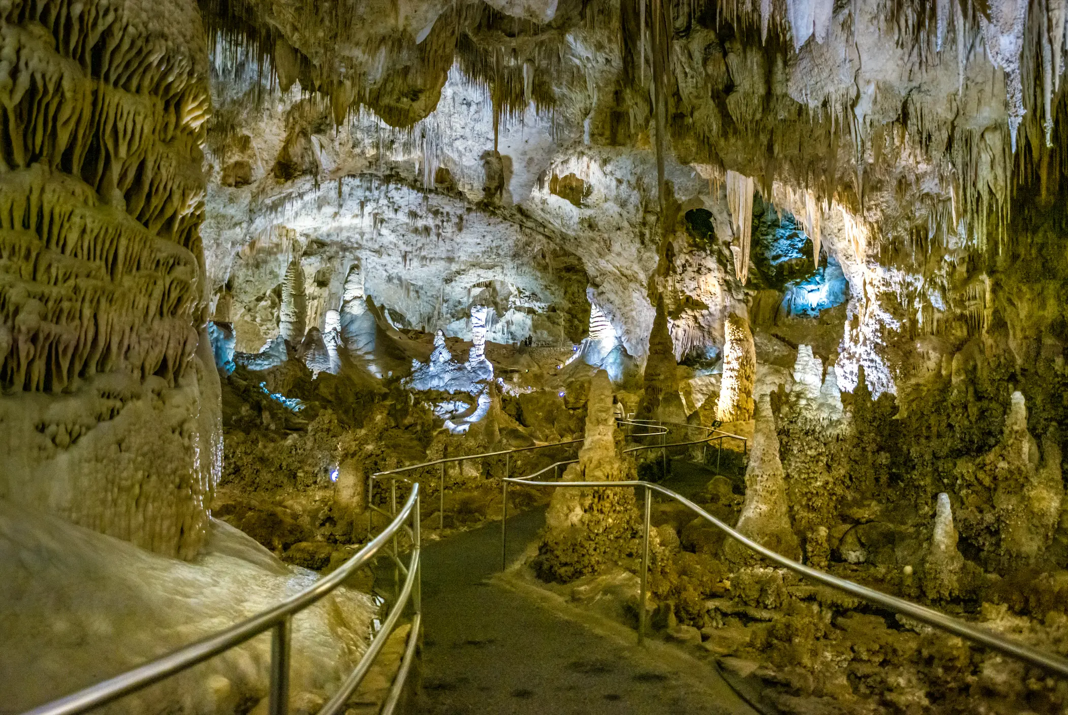 The rangers were able to remove the 'foreign detritus' from the cave after 20 minutes (Carlsbad Caverns National Park/Facebook)
