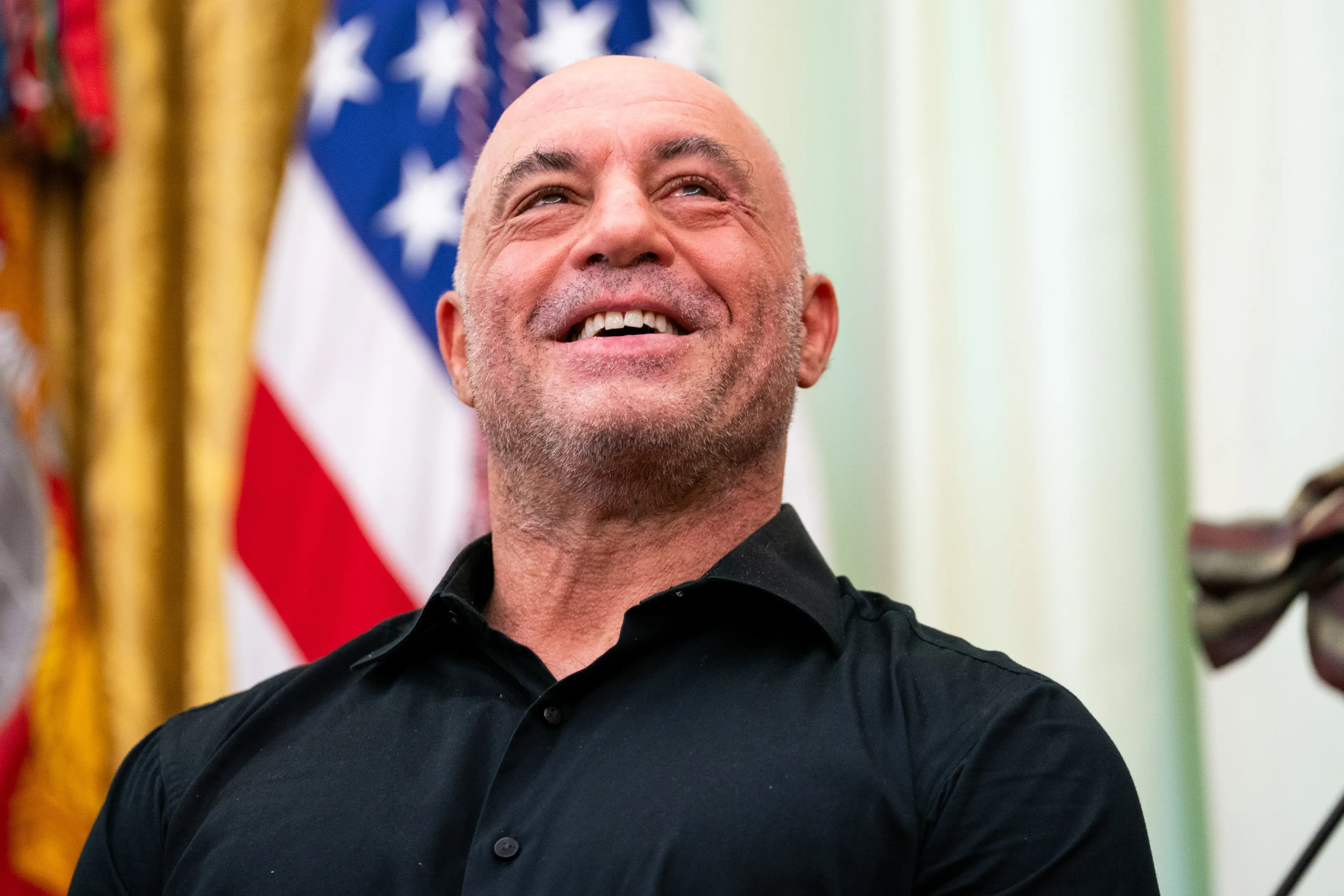 Joe Rogan has issued an apology following his comments (Allison Robbert/The Washington Post/Bloomberg via Getty Images)