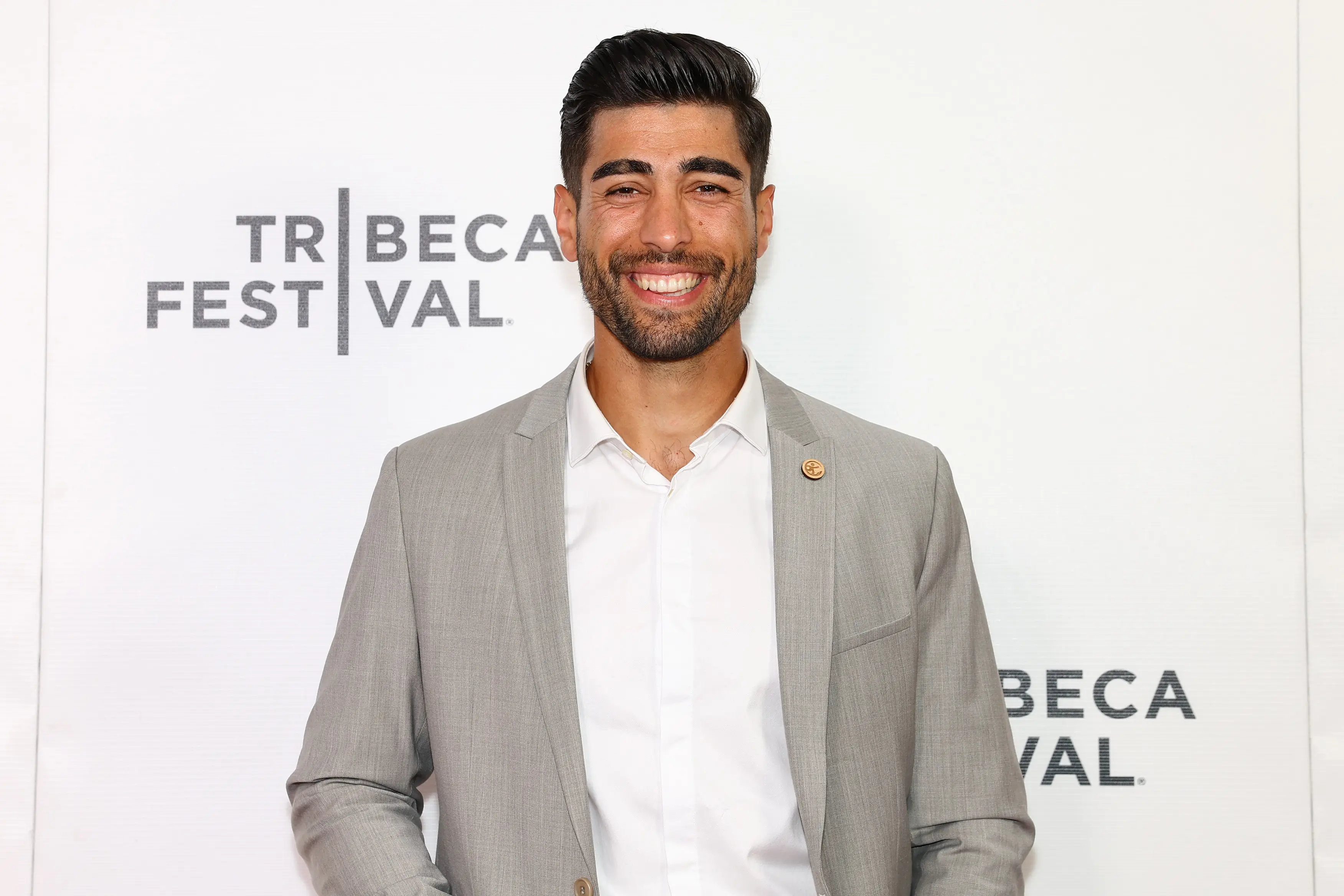 Saeid at the premiere for We Dare To Dream, which showed his experiences at Tokyo. (Arturo Holmes/Getty Images for Tribeca Festival)