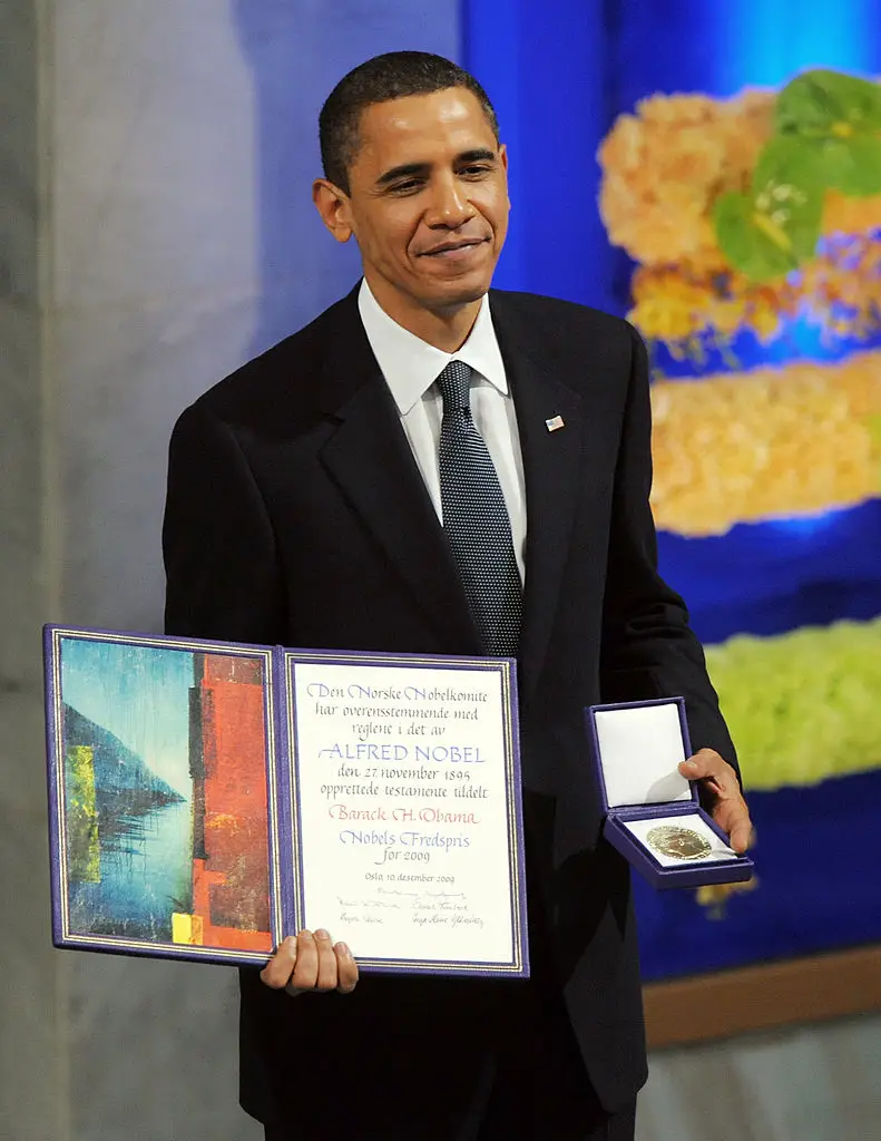 Barack Obama received the Nobel Peace Prize in 2009 (JEWEL SAMAD/AFP via Getty Images)