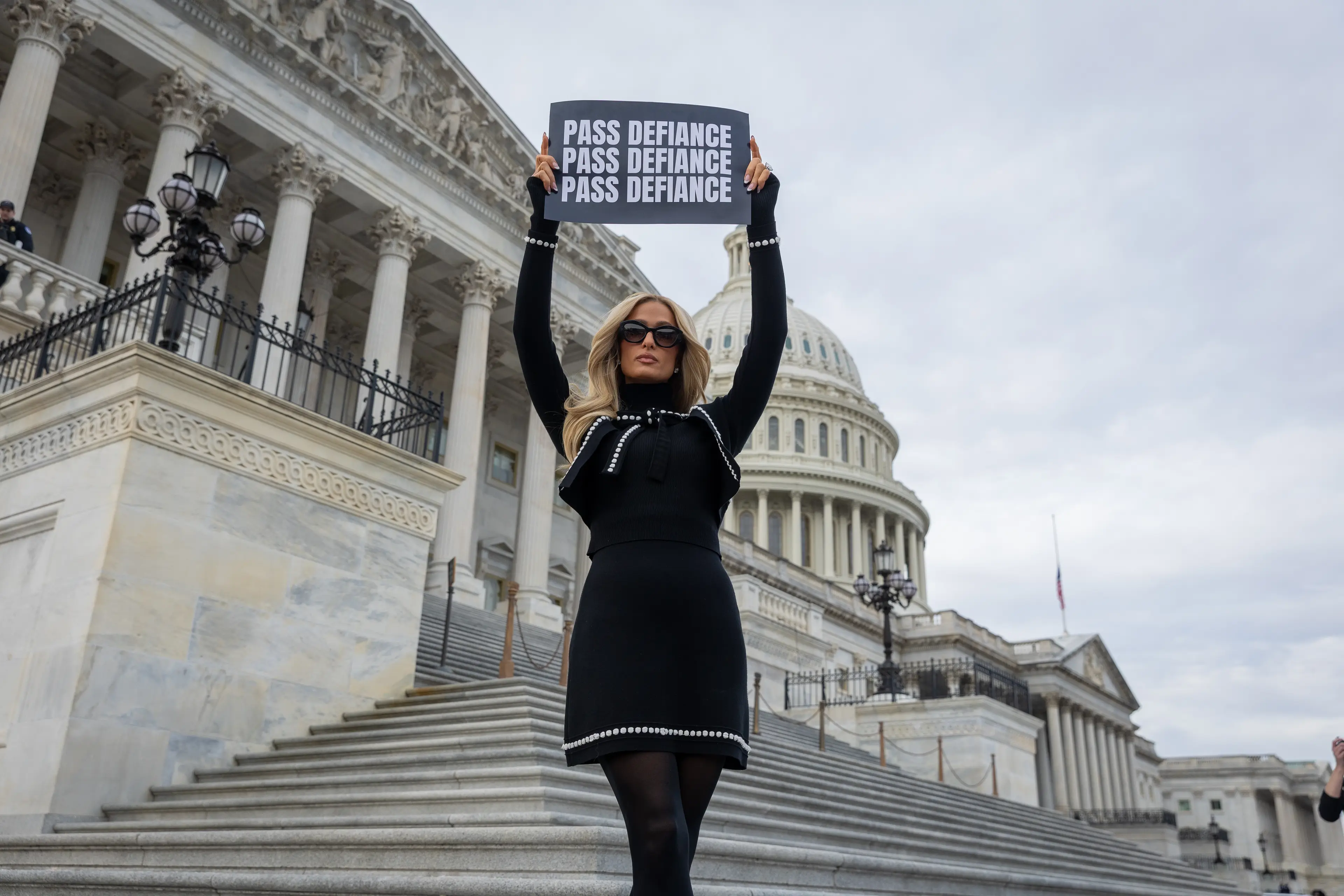 Hilton called on Congress to pass the Act (Nathan Posner/Anadolu via Getty Images)