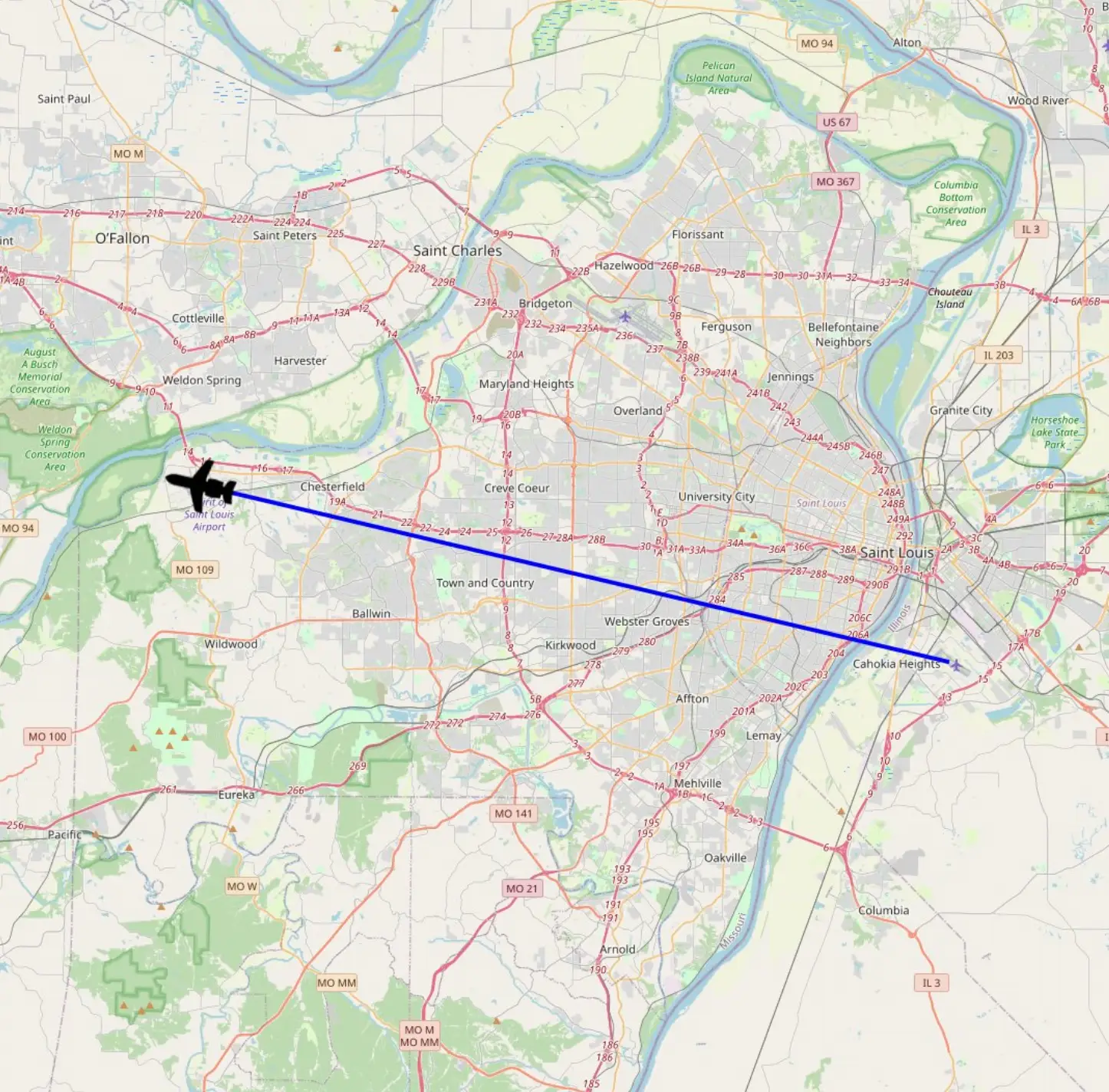 Taylor's private jet took a flight that took just 13 minutes.