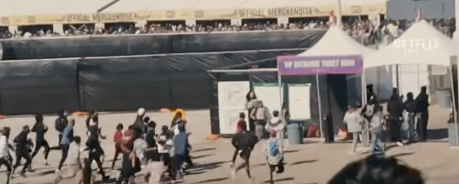 The documentary shows countless people bypassed security checkpoints (Netflix)