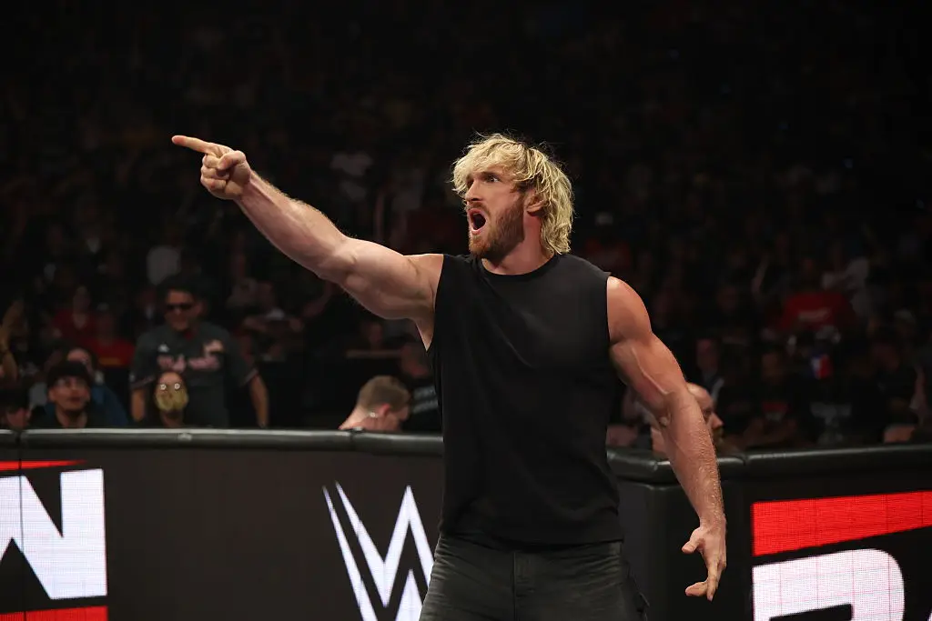 Logan Paul has opened up about quitting weed cold turkey - and says the withdrawals hit harder than he ever expected (Photo by Melina Pizano/WWE via Getty Images)