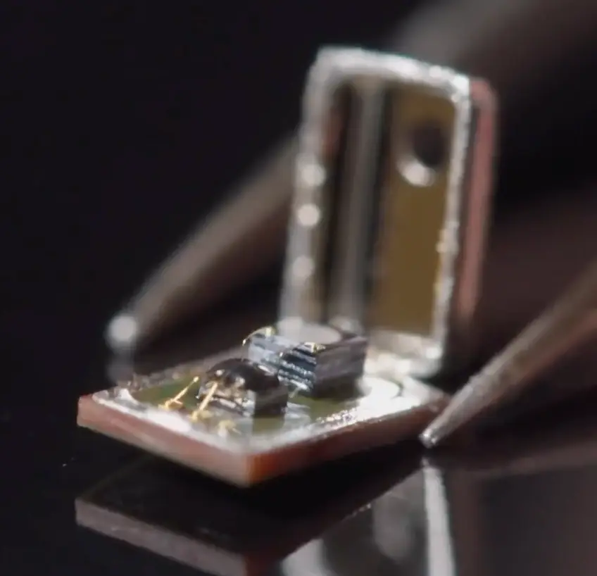 Tiny microphones help make earbuds work.