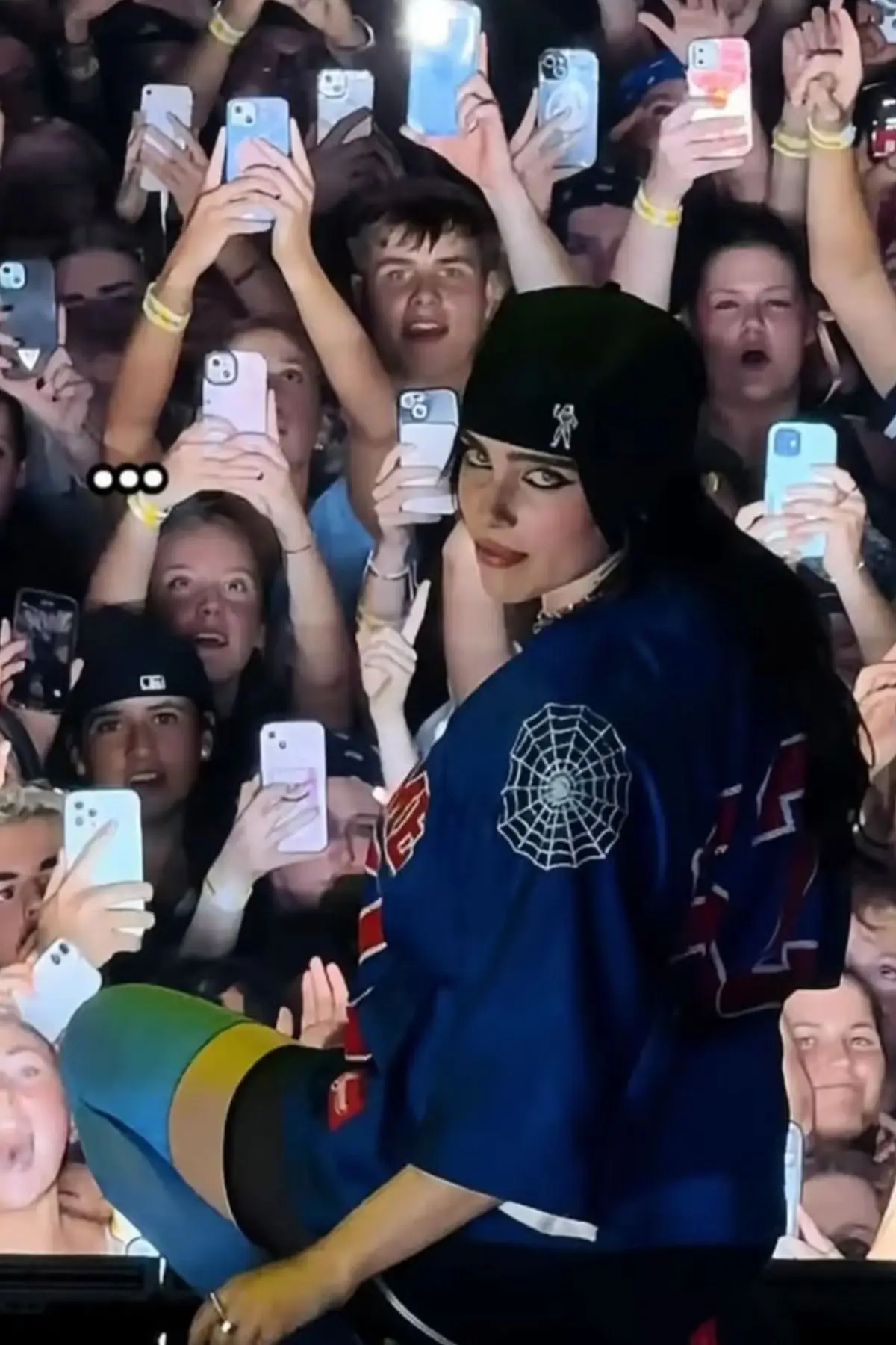 A recent comment Billie Eilish made on stage has sparked backlash online (Instagram/@billieeilish)
