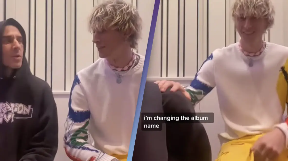 Machine Gun Kelly Tells Travis Barker New Album Name Six Months After They Got It Tattooed Together