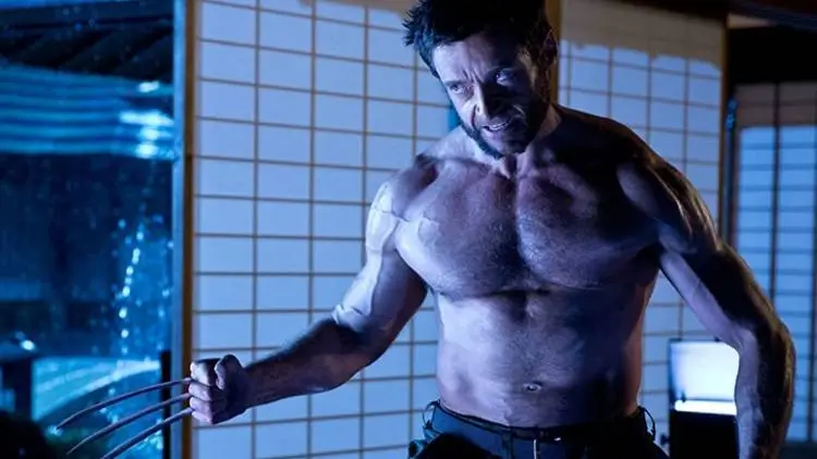 Hugh Jackman's face when he spots a chicken.
