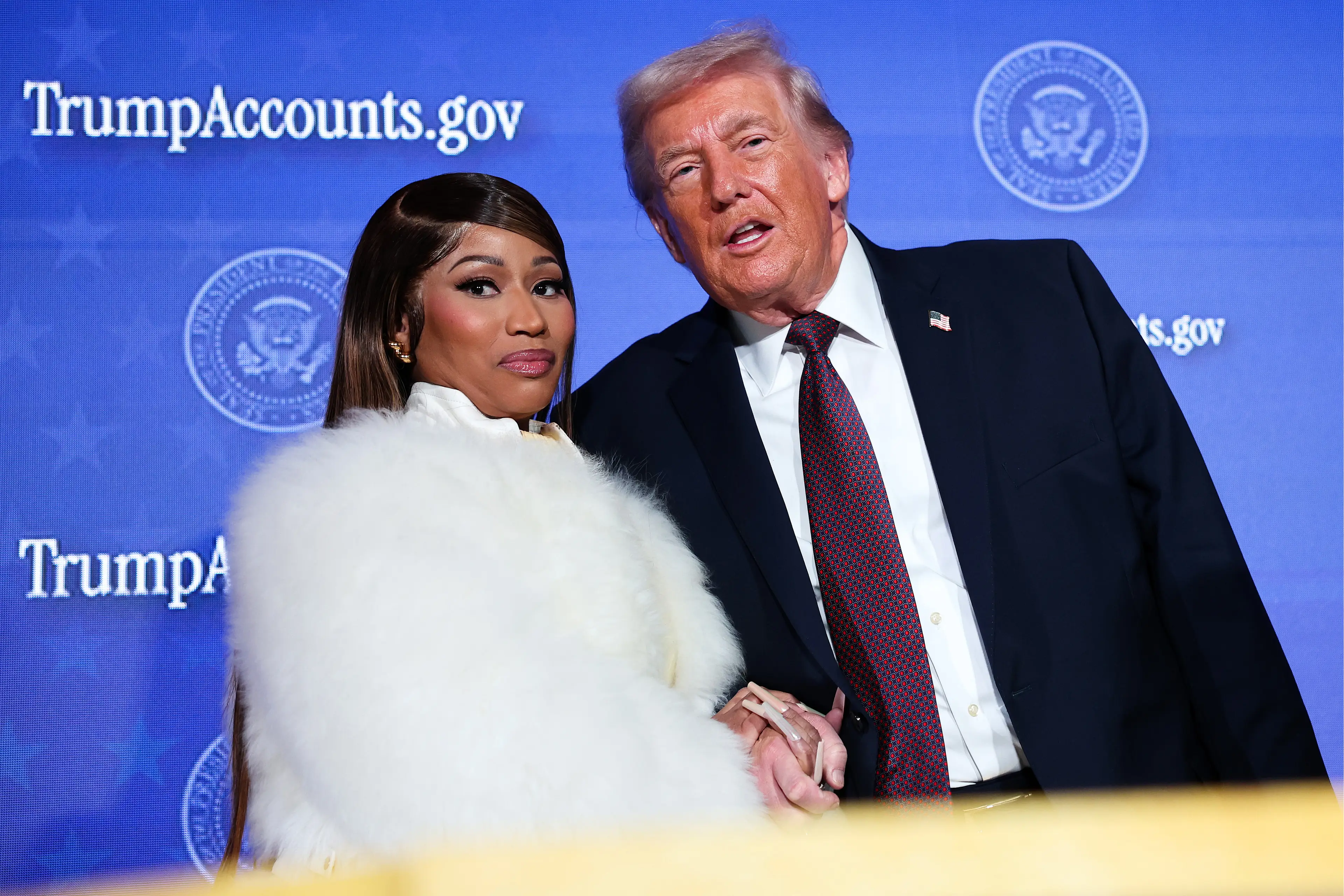 Nicki Minaj has been vocal about her support for President Trump recently (Win McNamee/Getty Images)