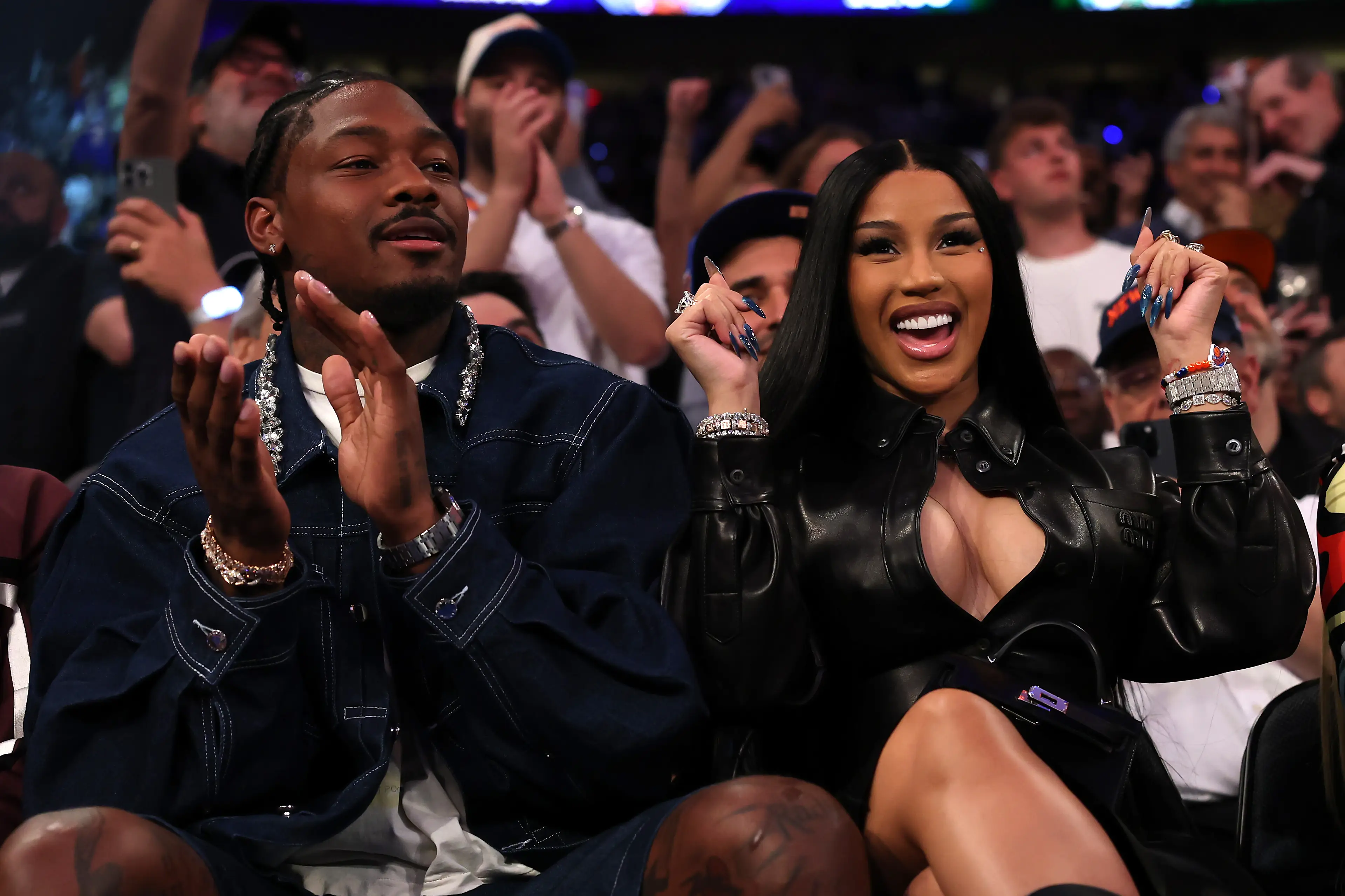 Cardi B and Stefon Diggs went public with their relationship earlier this year (Elsa/Getty Images)