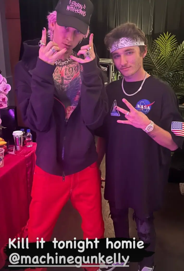 Pleterski has even rubbed shoulders with celebs like Machine Gun Kelly.