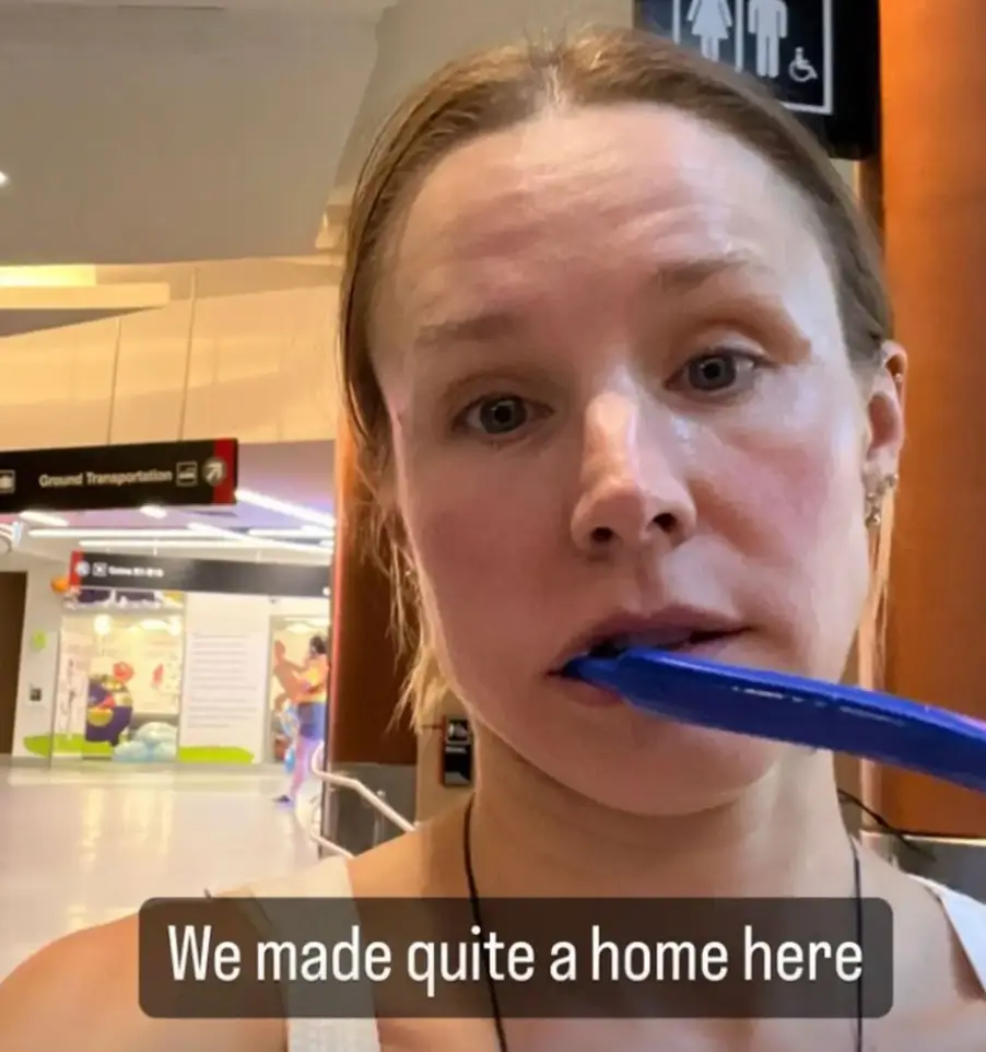 Kristen Bell kept her followers updated. (Instagram/@kristenanniebell)