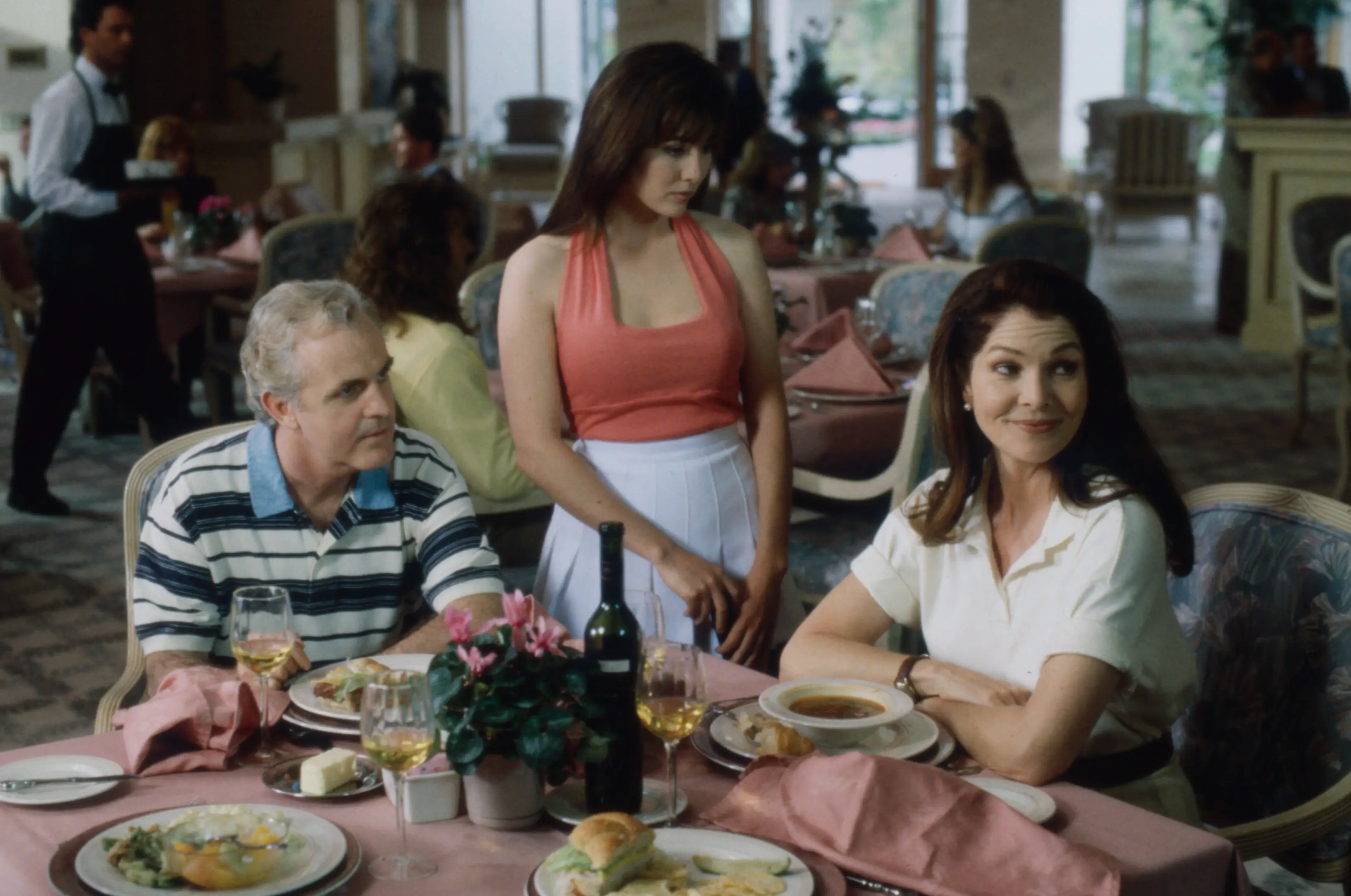 James Handy pictured with 'Obsessed' costars Shannen Doherty and Lois Chiles (Craig Sjodin /American Broadcasting Companies via Getty Images)