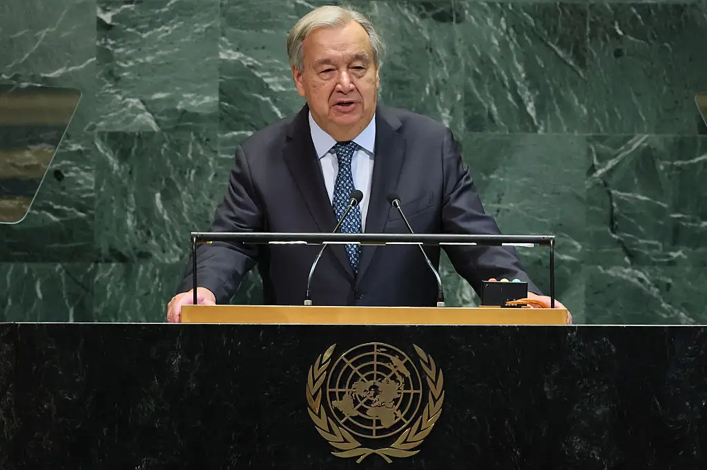UN secretary-general Antonio Guterres issued a stark warning to humanity (Michael M. Santiago/Getty Images)