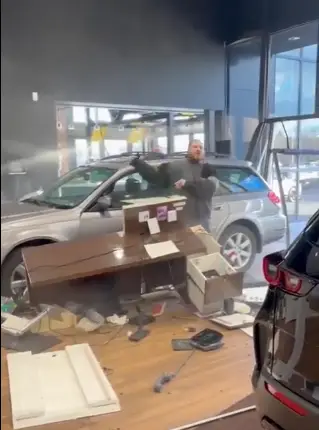 The man was visibly angry (