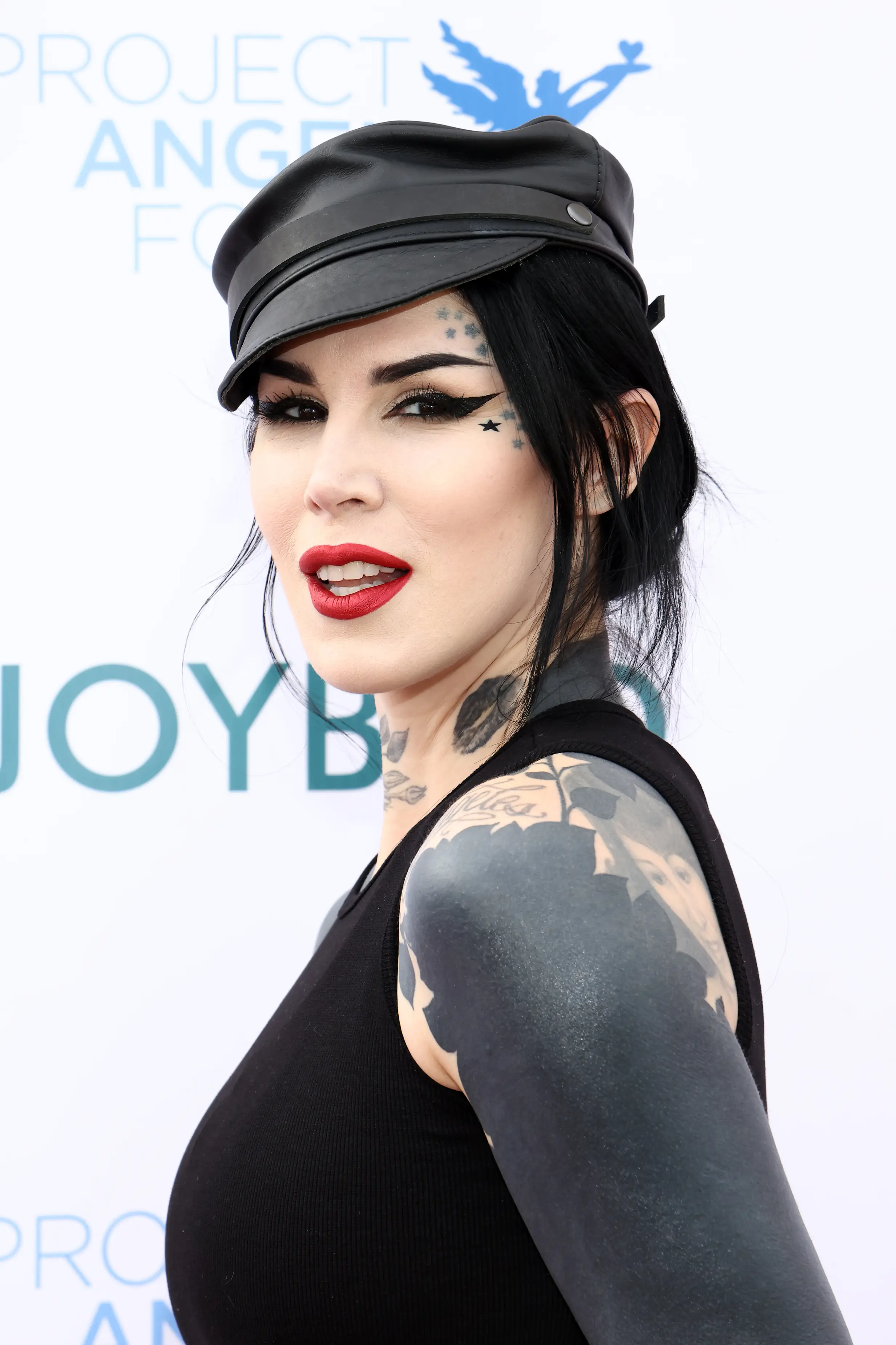 Kat von D has been covering her tattoos over.