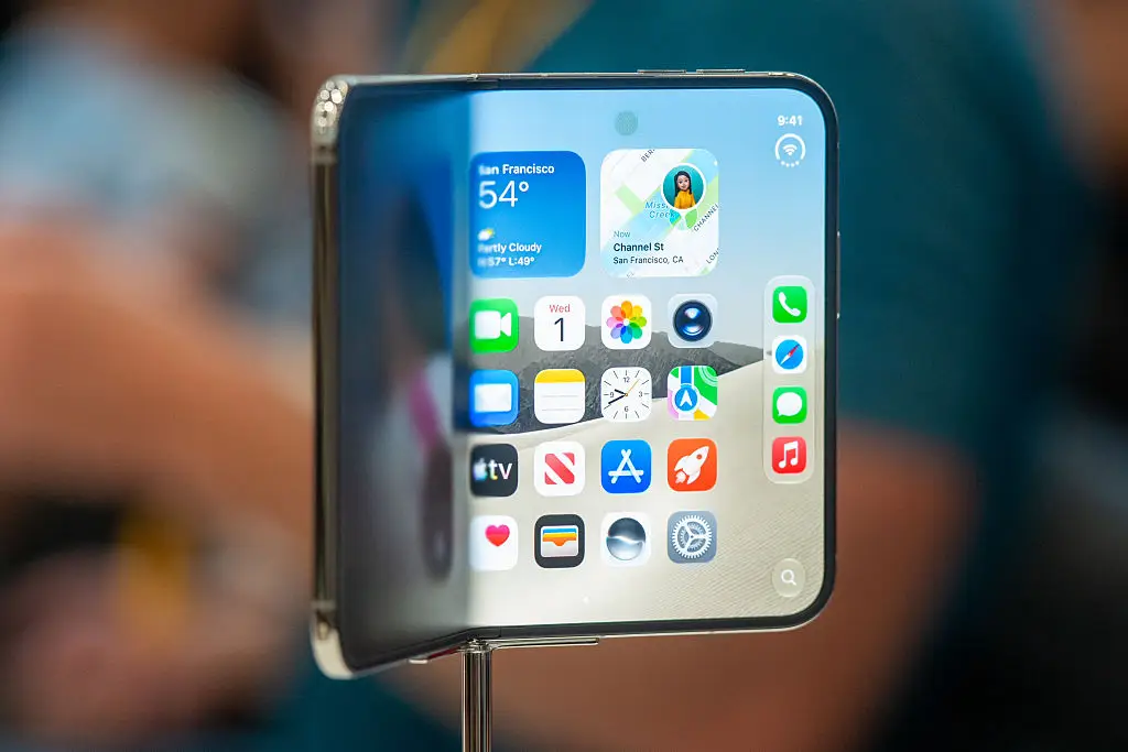 The foldable iPhone has divided opinion (Karl Mondon / AFP via Getty Images)
