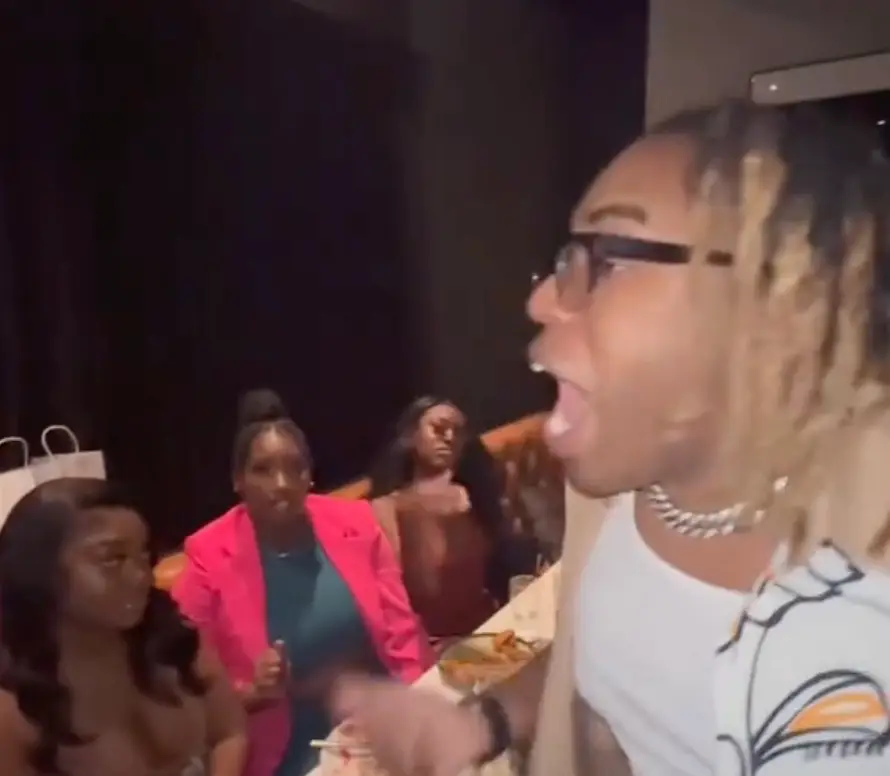 Victor Christian has claimed his friends really did argue over the bill.