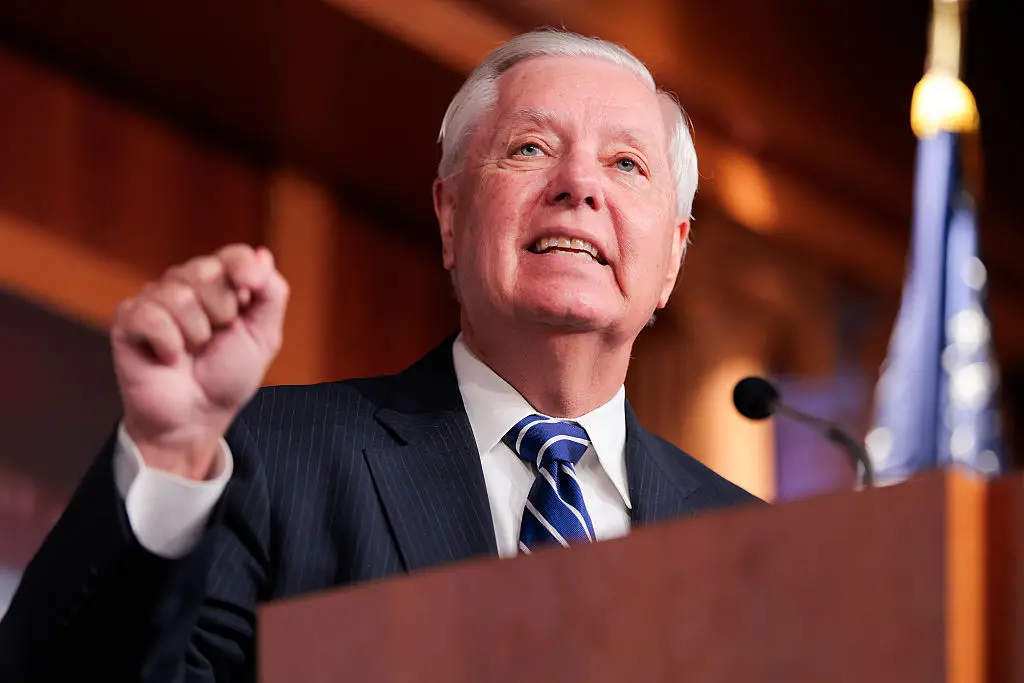 Darline Graham was appointed to her late brother Lindsey Graham's Senate seat following his death in July. (Photo by Heather Diehl/Getty Images)